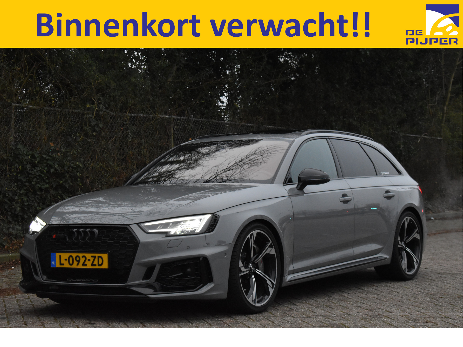 Audi A4 Avant 2.9 TFSI RS 4 quattro Pro Line Plus Carbon | Zeer netjes | Keramische remmen | B&O | HUD | Open dak | 360gr.camera | Keyless | Elekt.stoelen | 20"