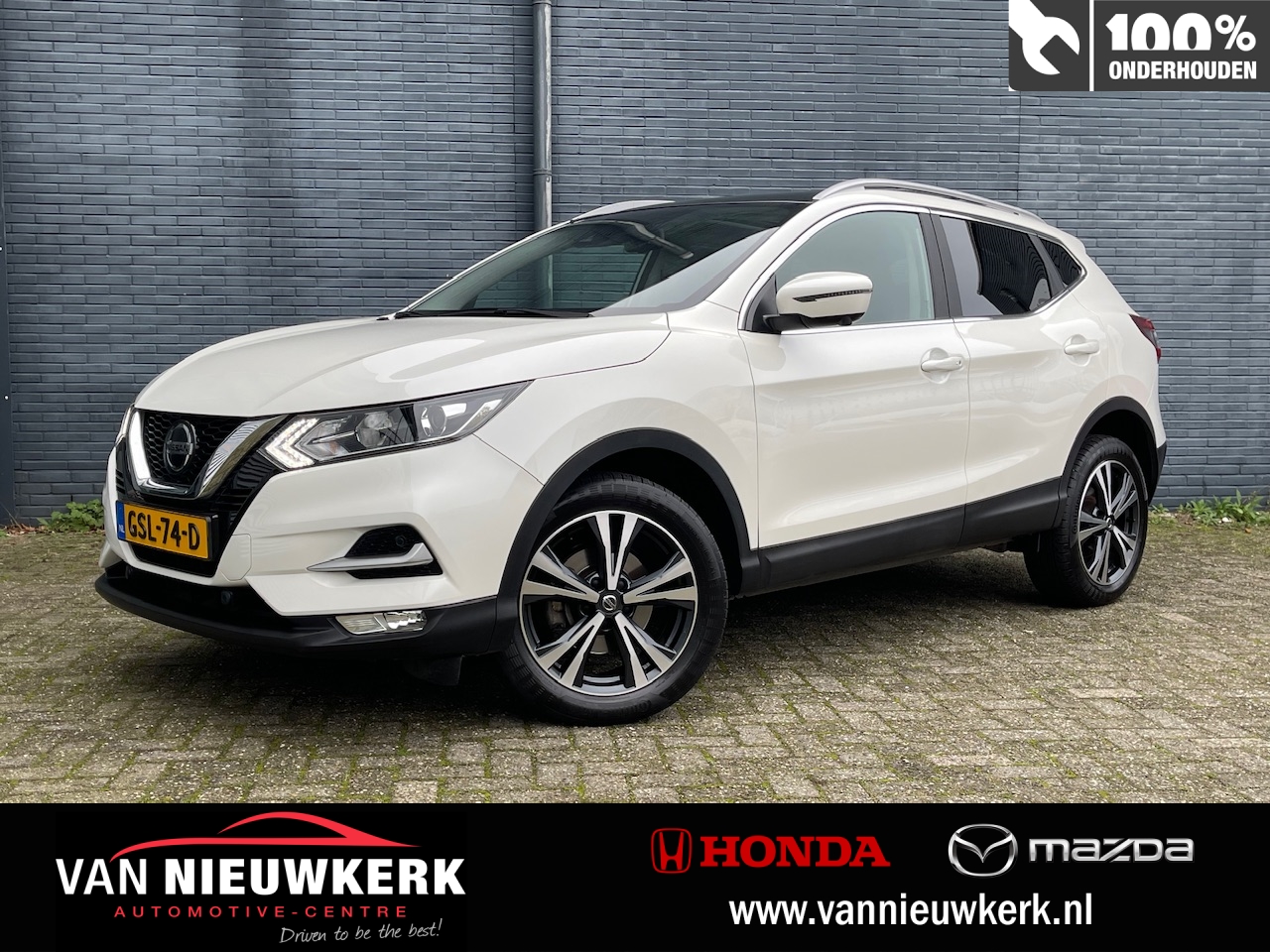 NISSAN Qashqai 1.3 DIG-T 160pk Automaat N-Connecta | Panoramisch Dak | Navigatie & Carplay | 360 Parkeer Camera | Cruisecontrol | Voorraam & Stoelverwarming |