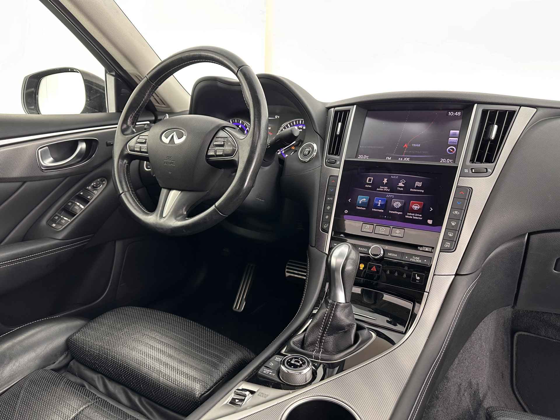 Infiniti Q50 2.2d Performance + Aut. *PANO | FULL-LEATHER | FULL-LED | ADAPT.CRUISE | BLINDSPOT | MEMORY-SEATS | SURROUND-VIEW | NAVI-FULLMAP | KEYLESS | SHIFT-PADDLES | HEATED-SEATS | SPORT-SEATS | TOWBAR | 19''ALU* - 7/33