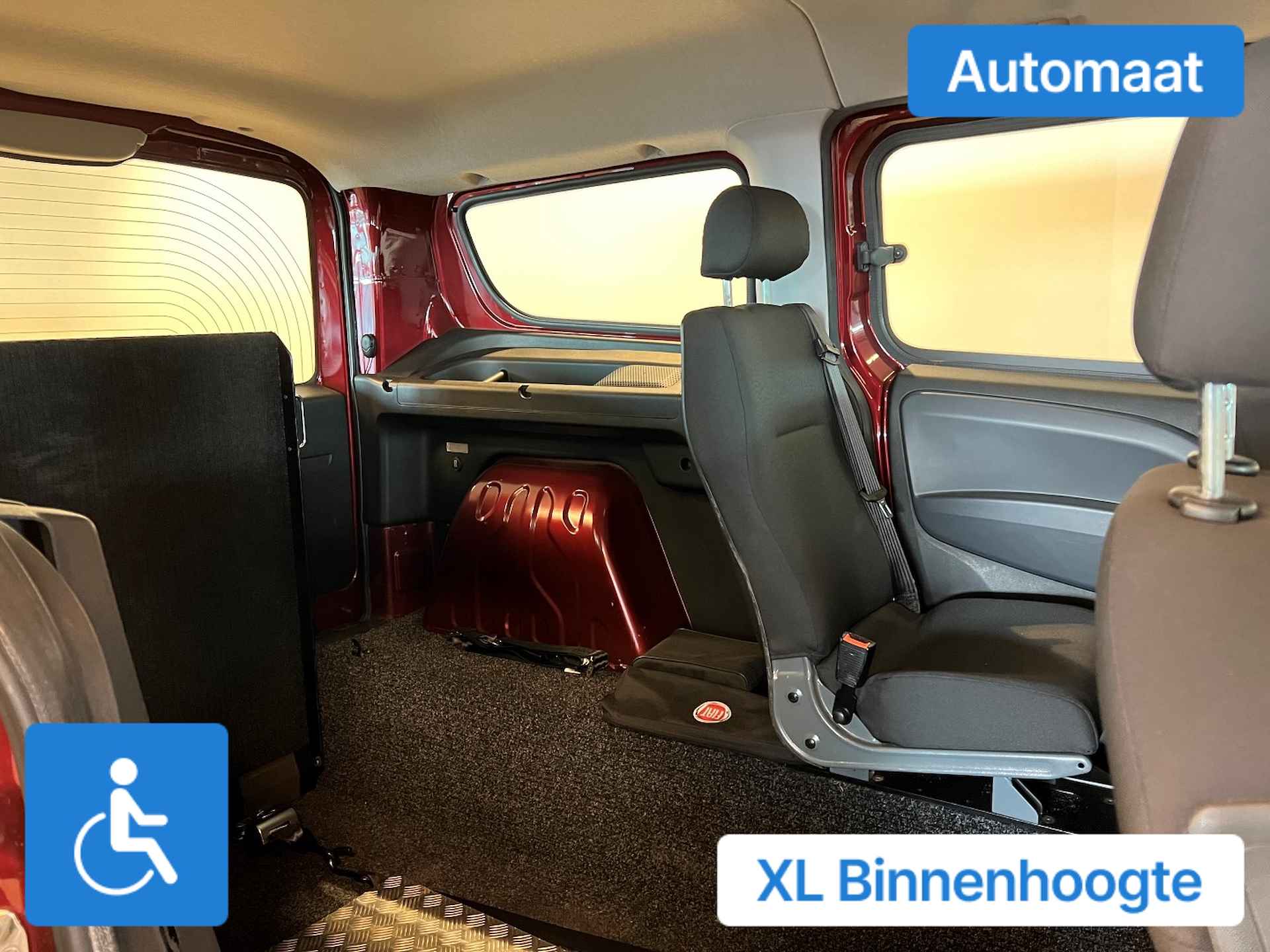 Fiat Doblo L2 Rolstoelauto Automaat XXL-Ombouw 160cm DIESEL - 3/28