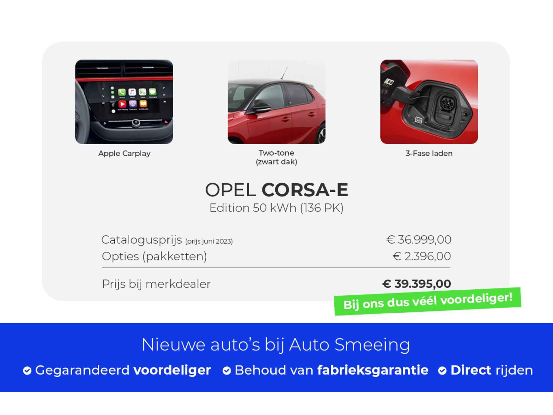 Opel CORSA-E Edition | 20.895,- na subsidie 3-fasen | Apple/Android Carplay | 16" velgen | Zondag Open! - 7/38