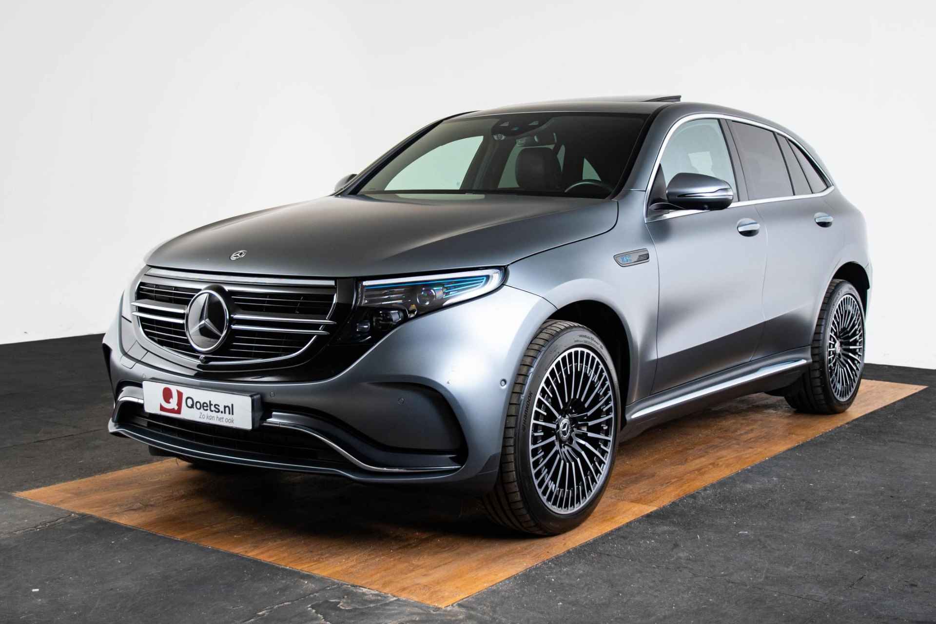 Mercedes-Benz EQC 400 4MATIC Premium Plus 80 kWh AMG Line Interieur/Exterieur - Trekhaak - Schuifdak - Memorystoelen -  Burmester - 21 inch - Head Up - Rijassistentiepakket - Verkeersbordenassistent - 22/73