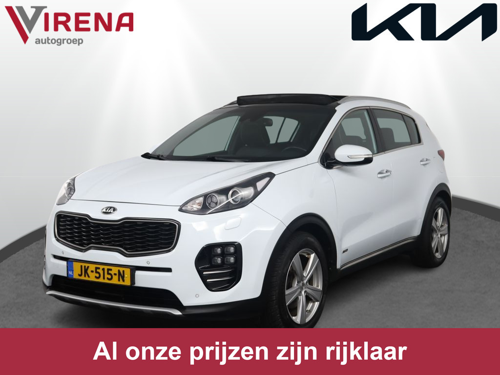 Kia Sportage 1.6 T-GDI 4WD GT-Line PlusLine Trekhaak - Elektrisch glazen panorama-dak - Lederenbekleding Fabrieksgarantie tot 04-2026