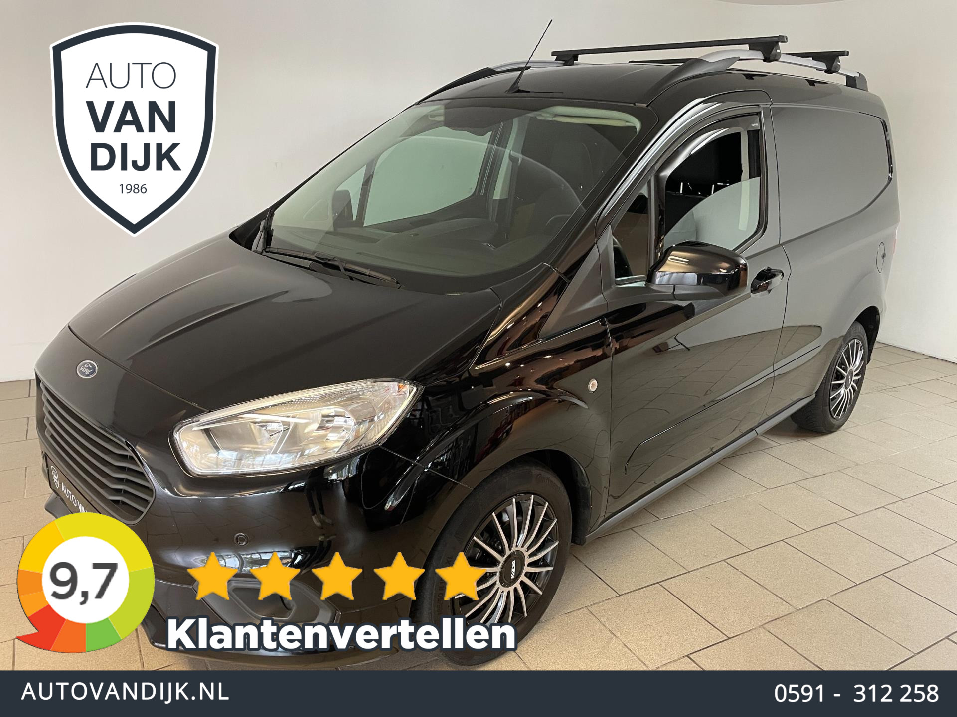 Ford Transit Courier 1.0 Ambiente Start&Stop AIRCO ELEK RAMEN CENT VERG PARKEERSENSOREN ZEER NETTE BESTELAUTO