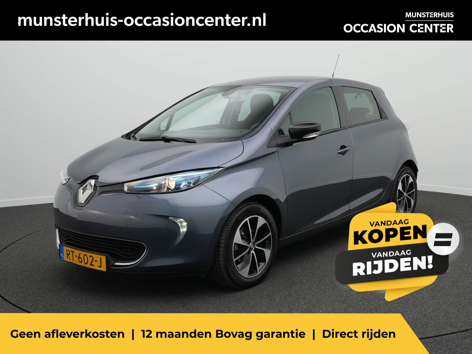 Renault ZOE R90 Intens 41 kWh (ex Accu) - Batterijhuurcontract - 2000€ Subsidie bij viaBOVAG.nl