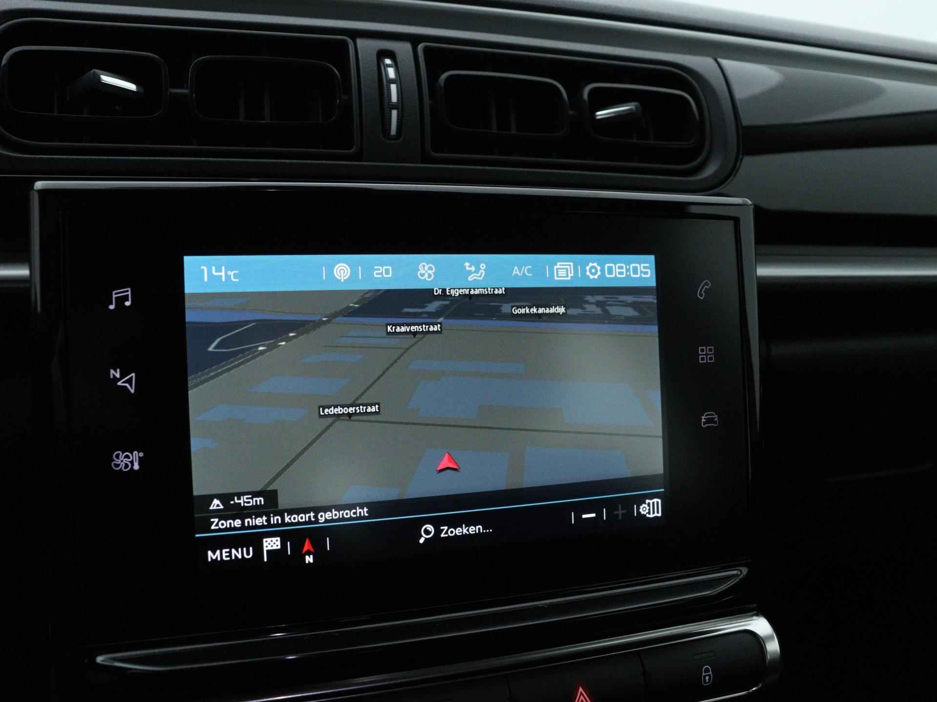 Citroen C3 Feel Edition 82pk | Navigatie | Climate Control | Cruise Control | Parkeersensoren | Apple Carplay / Android Auto | Bluetooth | Automatisch dimlicht | Regensensor | Afwijkende dakkleur | - 22/32