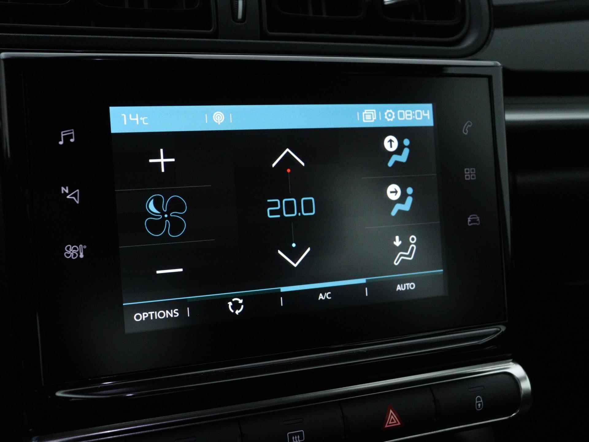Citroen C3 Feel Edition 82pk | Navigatie | Climate Control | Cruise Control | Parkeersensoren | Apple Carplay / Android Auto | Bluetooth | Automatisch dimlicht | Regensensor | Afwijkende dakkleur | - 23/32
