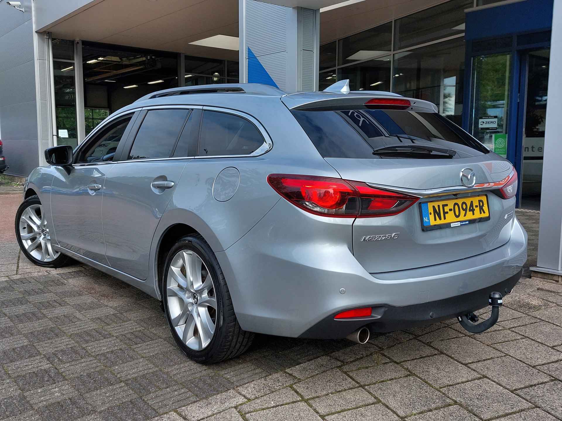 Mazda 6 Sportbreak 2.0 SkyActiv-G 165pk Skylease GT Limited | Navi | BOSE Sound | Schuifdak | Leder+Verwarmd+Elek.Verstel | Keyless Entry | Pdc V+A+Camera | Dodehoek+Rijstrooksensor | 19''lm | Trekhaak - 5/50