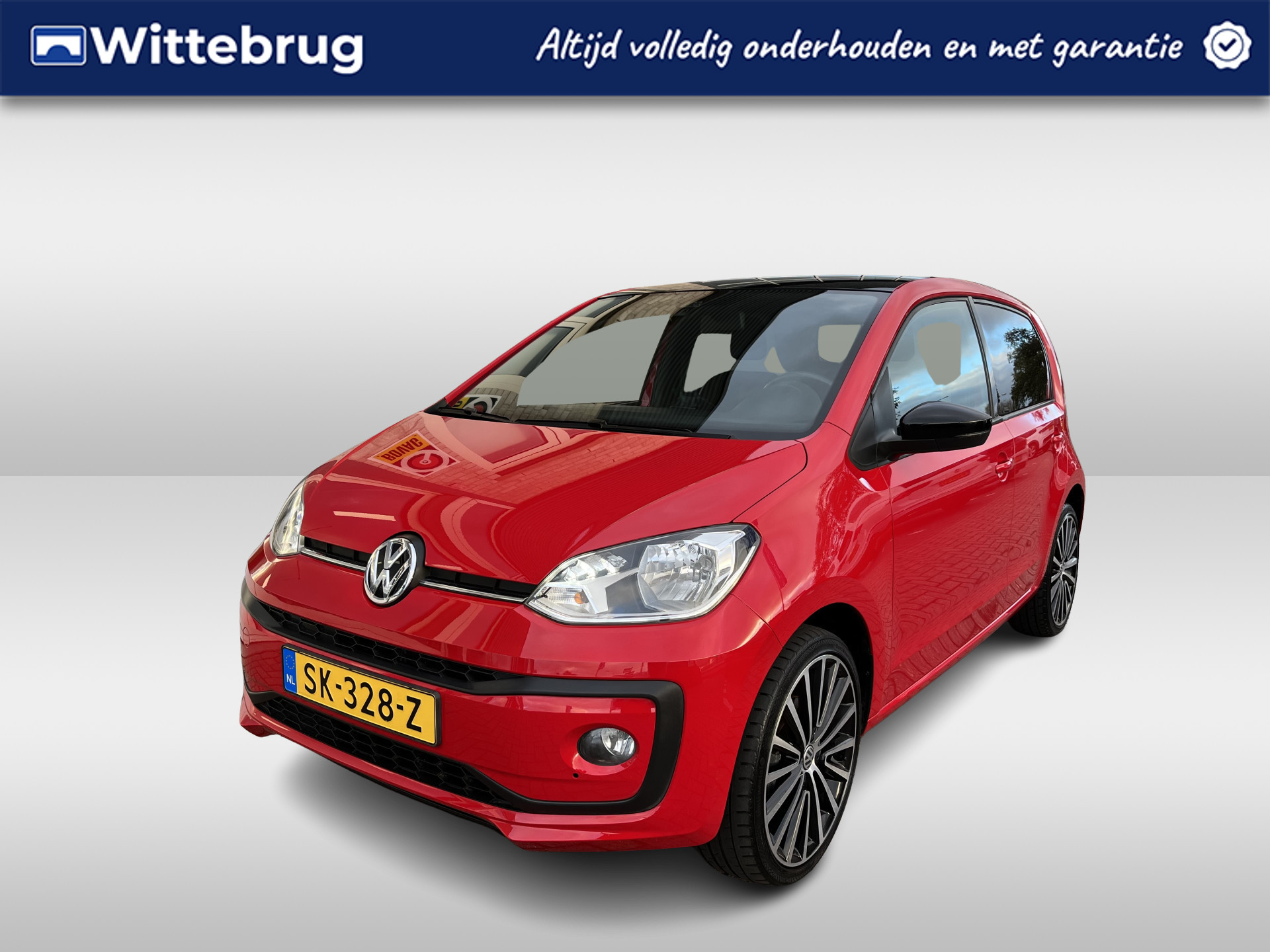 Volkswagen up! 1.0 high up! / CAMERA/ PARK. SENSOREN/ ZEER ZUINIG/ CRUISE/ BLUETOOTH/ AIRCO/