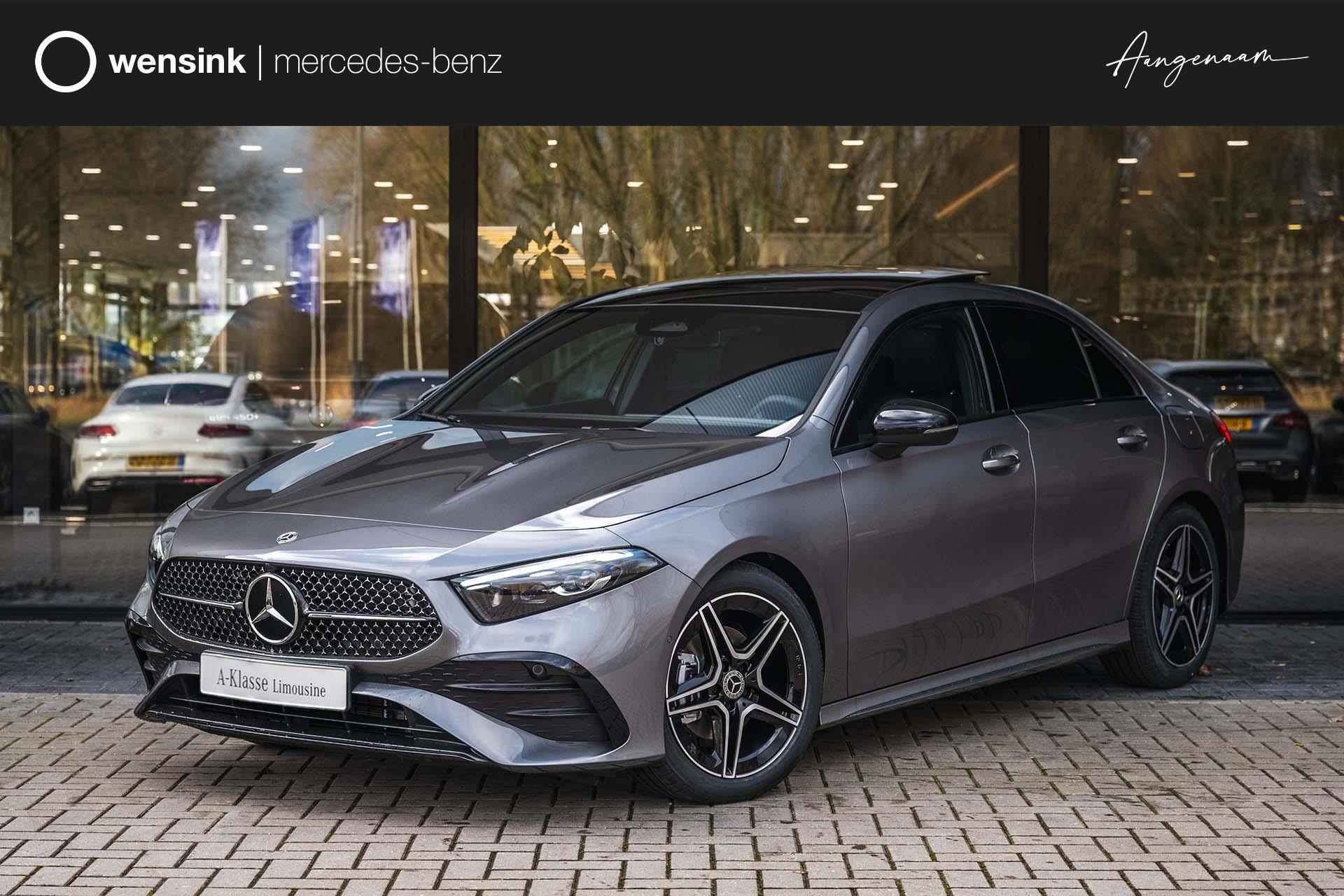 Mercedes-Benz A-klasse 180 Limousine AMG Line | Panorama-schuifdak | Navigatie | Stoelverwarming | Sfeerverlichting | KEYLESS GO | Achteruitrijcamera - 1/30