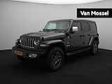 Jeep Wrangler Unlimited 4xe 380 Sahara | Cabrio/Schuifdak | Camera voor + achter | Lederen bekleding | Stoel+Stuurverwarming | Trekhaak afneembaar |