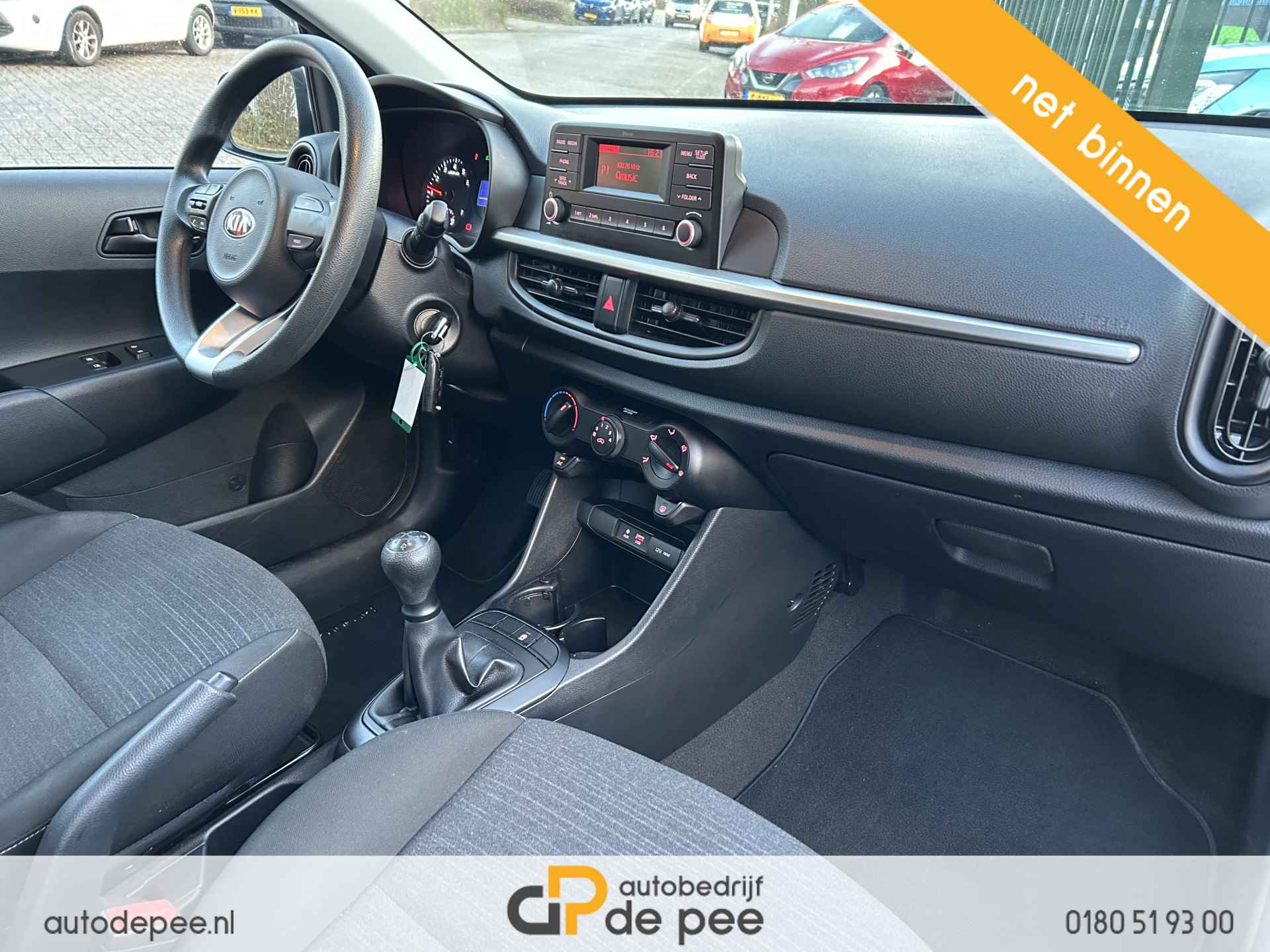 Kia Picanto 1.0 CVVT EconomyPlusLine GARANTIE/5-DEURS/AIRCO/BLUETOOTH/RADIO-USB/EL.RAMEN rijklaarprijs! - 7/15