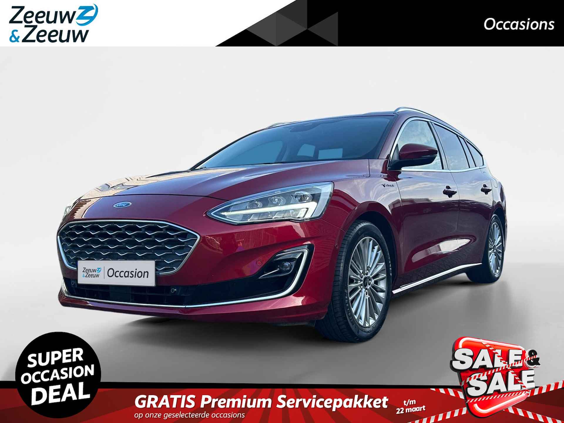 Ford Focus Wagon 1.5 EcoBoost Vignale | Dealer onderhouden | Automaat | Winter pack | Elektrische achterklep | Leder bekleding | Head-up display | Apple carplay & Android auto | Navigatie | Privacy glas |