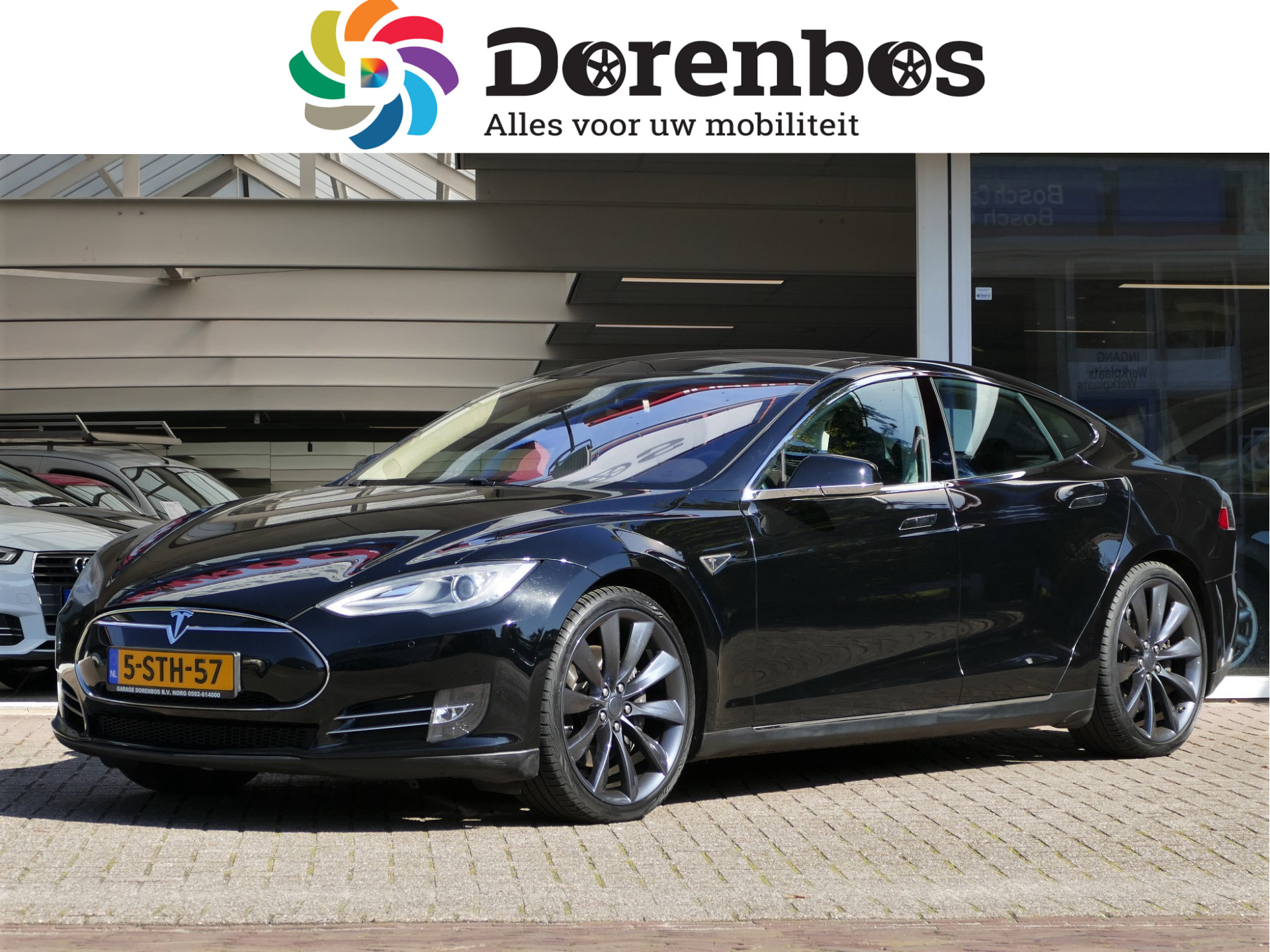 Tesla Model S 85 Performance | FREE CHARGE | elektrisch panoramadak | 21"all-season-banden | leer | stoelverwarming bij viaBOVAG.nl