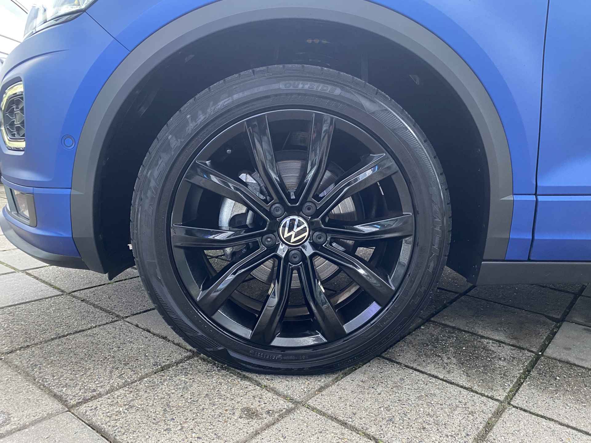 Volkswagen T-Roc Cabrio 1.5 TSI 150pk DSG R-Line / Edition Blue 170/800 / Blauw Mat / Virtual Cockpit / Black Style / 18'' LMV / Stuur en Stoelverwarming / Navi / Camera / LED Koplampen / VW - 6/32