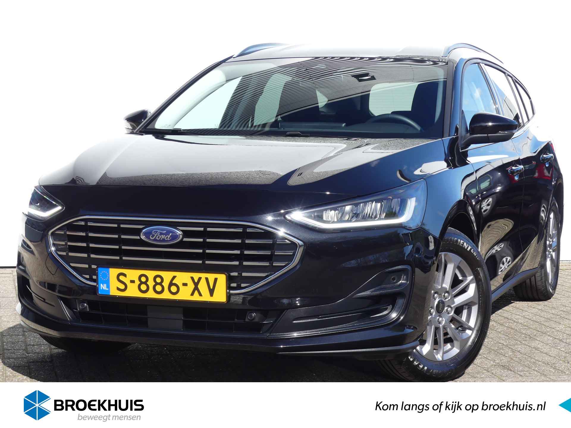 Ford Focus Wagon 1.0 EcoBoost Hybrid 125PK Titanium | STOEL+STUURVERWARMING | CAMERA | NAVI | - 1/34