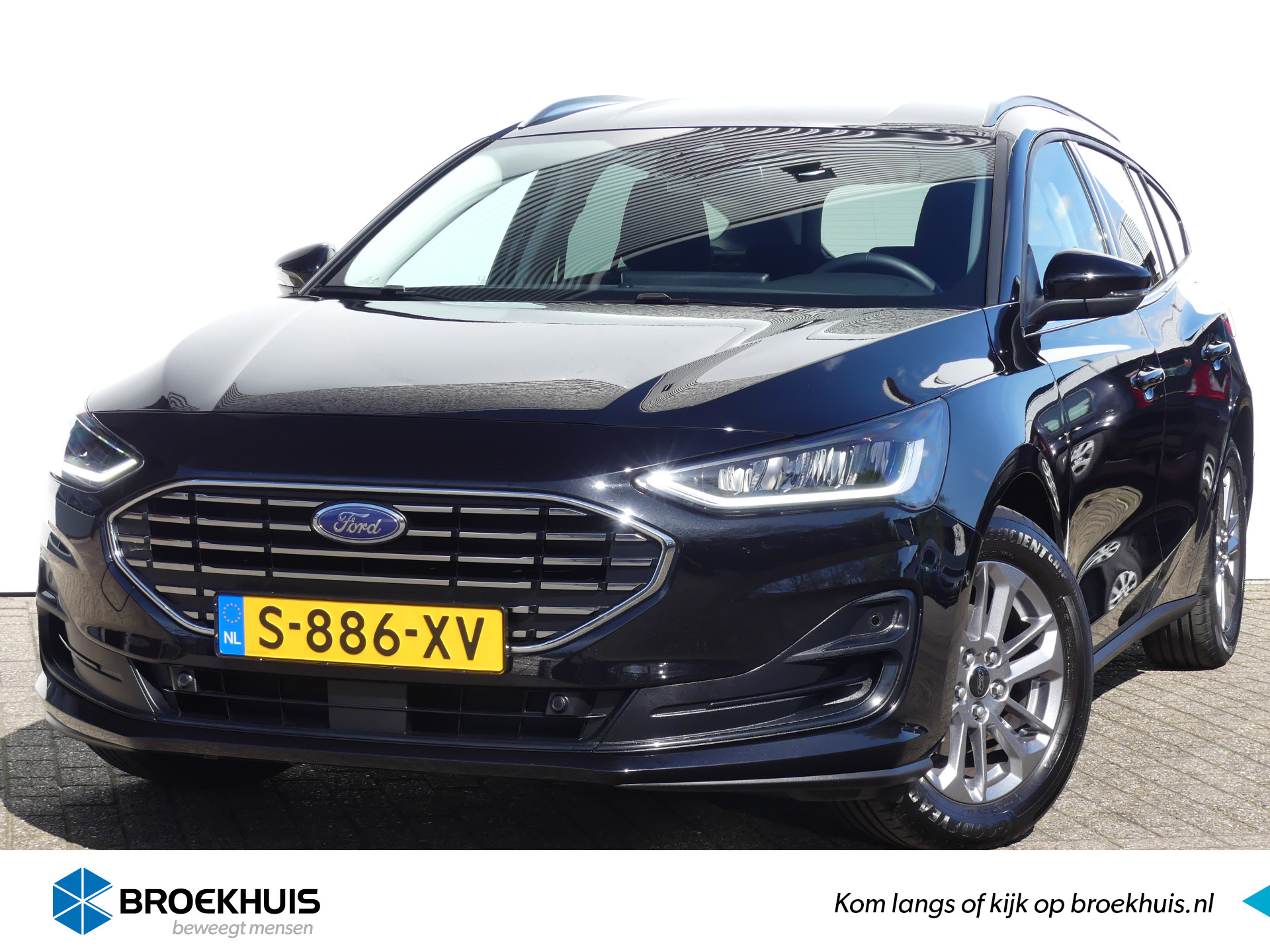Ford Focus Wagon 1.0 EcoBoost Hybrid 125PK Titanium | STOEL+STUURVERWARMING | CAMERA | NAVI | bij viaBOVAG.nl