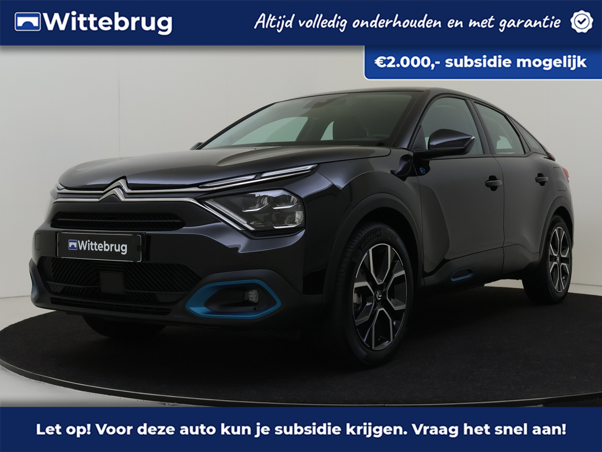 Citroën Ë-C4 Feel Pack 50 kWh Subsidie Aanvraag Mogelijk | Parkeersensoren en Camera | Climate Control | Cruise Control