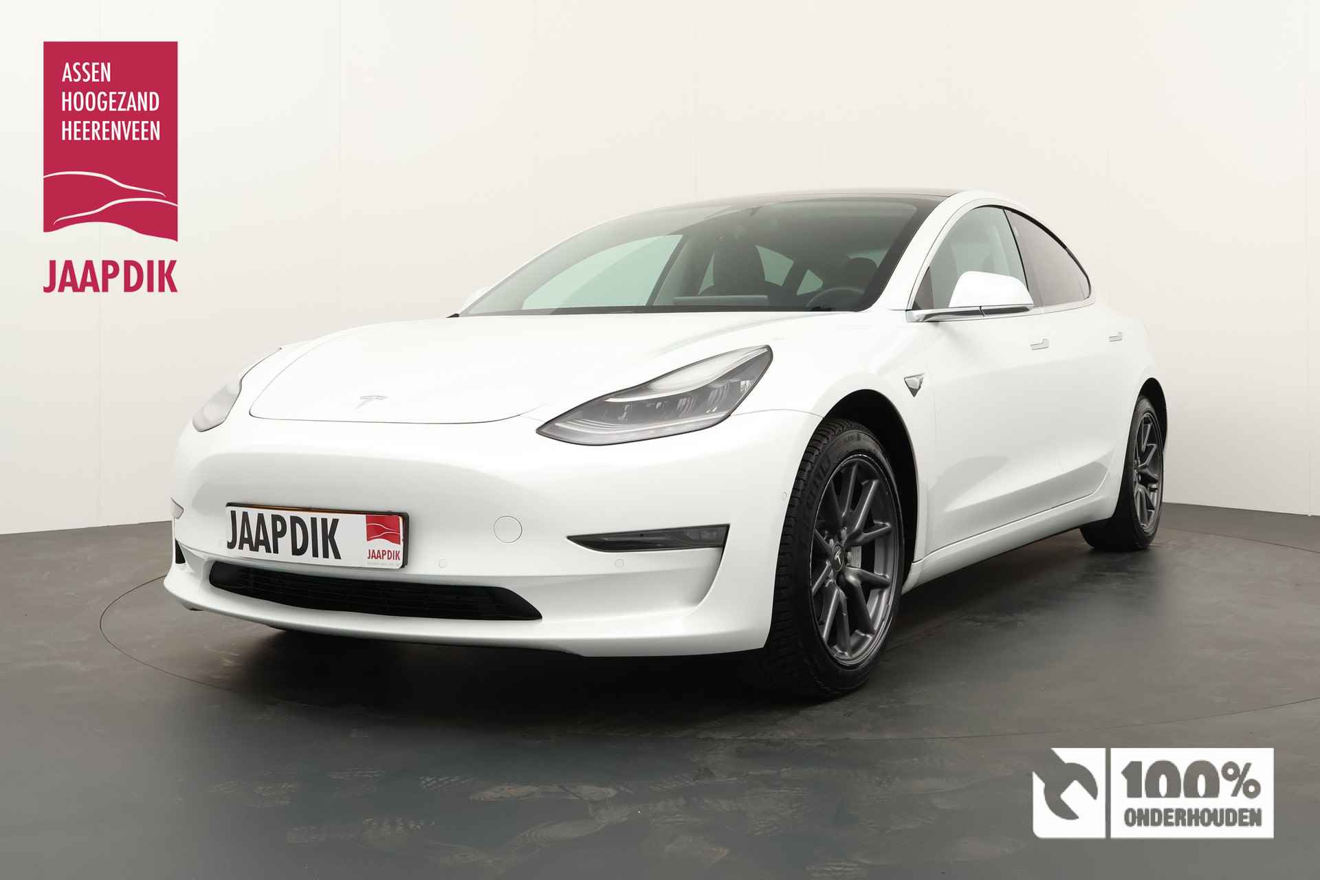 Tesla Model 3 BWJ 11-2019 351PK Long Range 75 kWh | AWD | LEER | PANO DAK | STOELVERW | NAVI | CLIMA | 18'' LMV | - 1/29