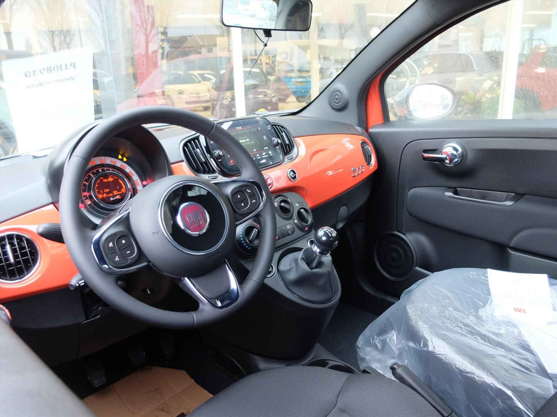 Fiat 500 1.0 Hybrid 70pk - DIRECT LEVERBAAR - 2/19