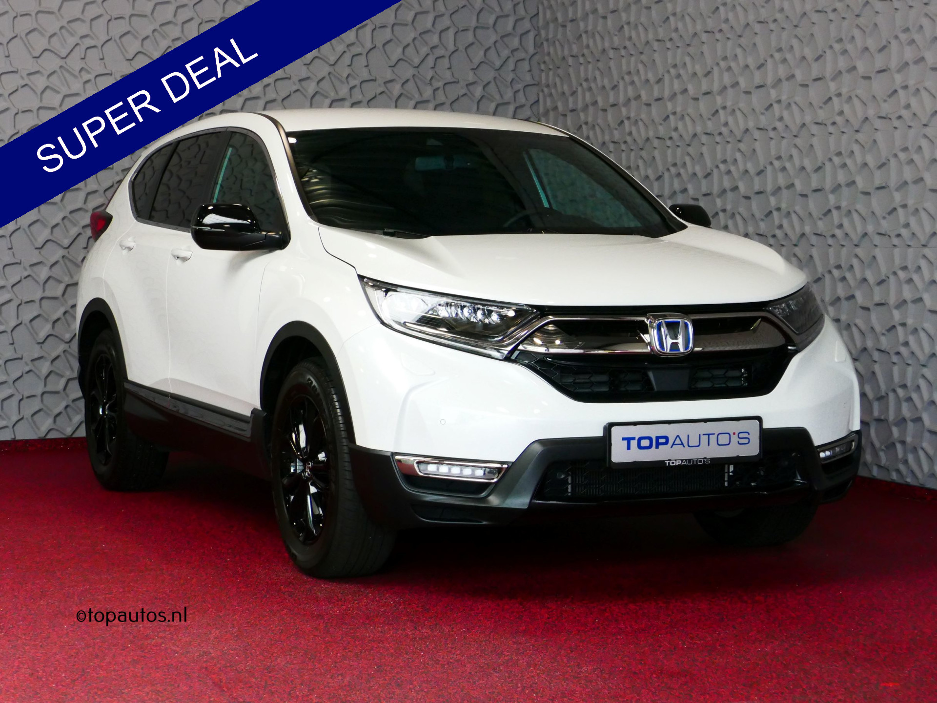 Honda CR-V 2.0 E:HEV HYBRID 184 PK BLACK EDITION LEER ADAP.CRUISE LED PREMIUM AUDIO CAMERA DAB STOELVERW 03/2023