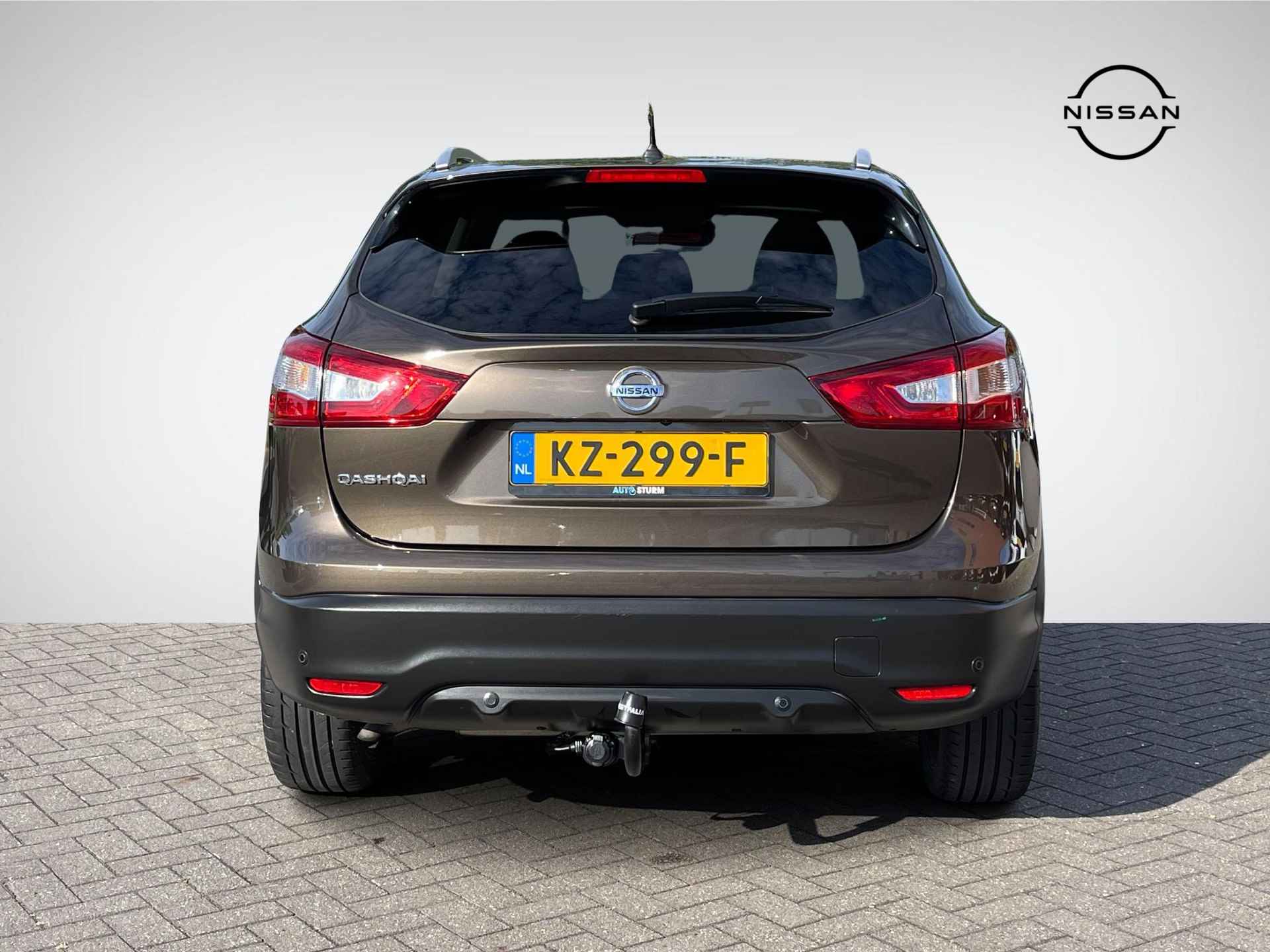 Nissan Qashqai 1.2 Tekna | Trekhaak | Panoramadak | Navigatie | 360° Camera | Leder | Stoelverwarming | Rijklaarprijs! - 5/28