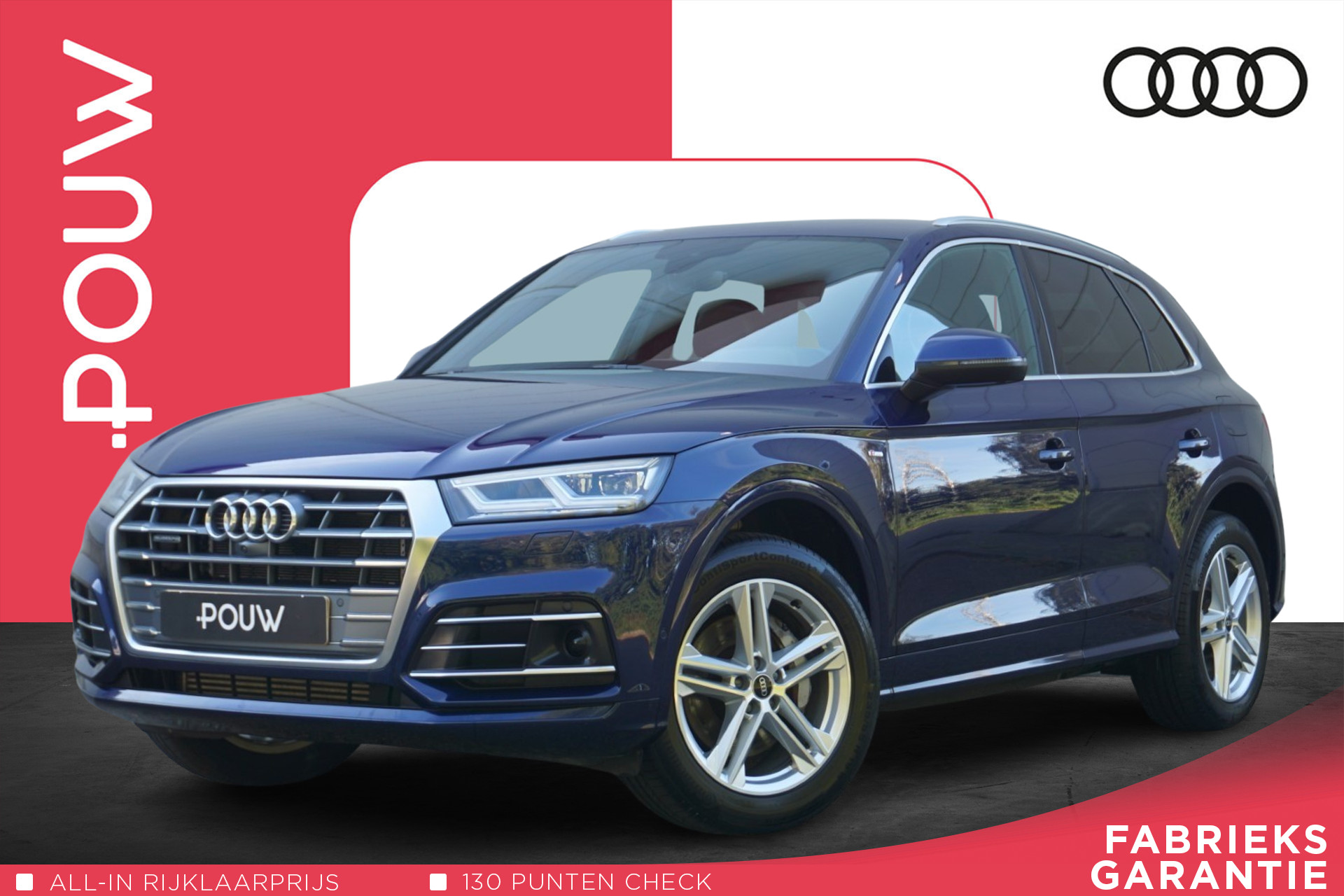 Audi Q5 50 TFSIe 299pk PHEV S Edition | Keyless | Verwarmbaar Stuur| Adaptive Cruise | Matrix LED | Stoelverwarming V/A