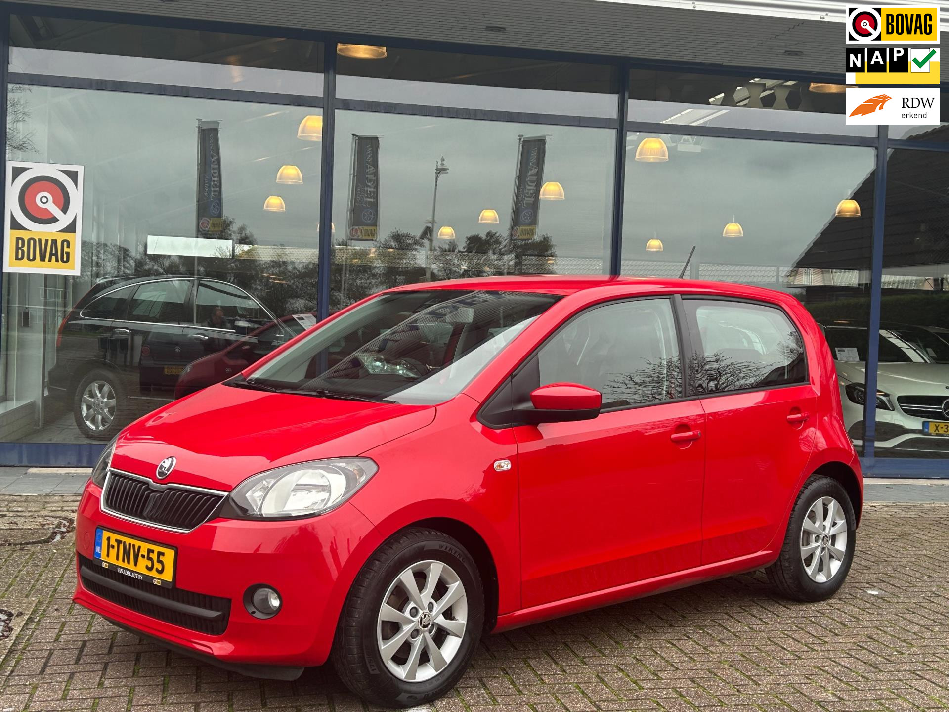 Skoda Citigo 1.0 Greentech Drive 5Drs Airco Cruise LM-Velgen El. Pakket Isofix NAP NL-Auto Dealeronderhouden!