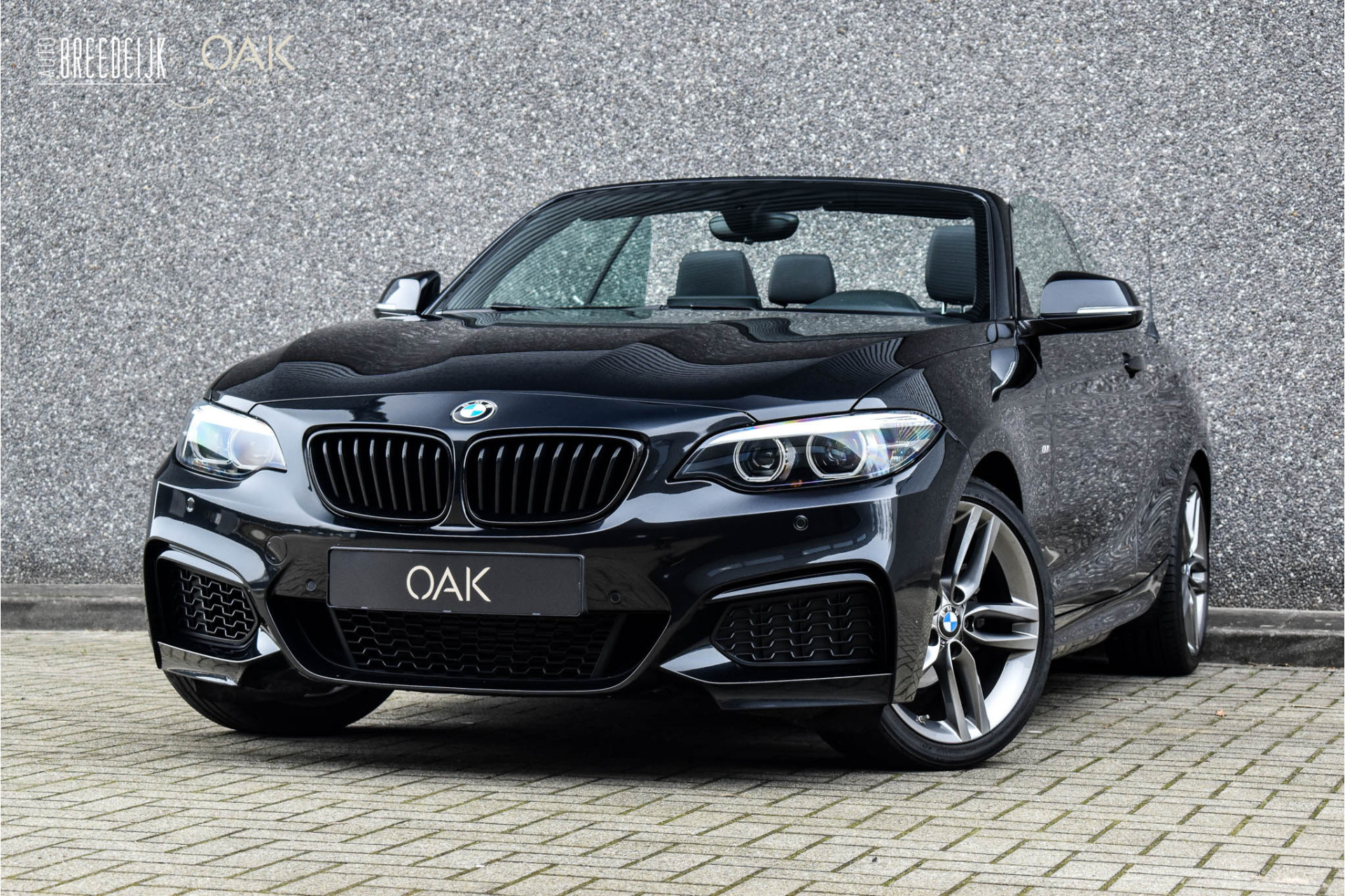 BMW 2 Serie Cabrio 218i Aut. | M-Sport | NaviProf | Leder | Xenon | 18"LM | NL Auto | Sapphire Zwart