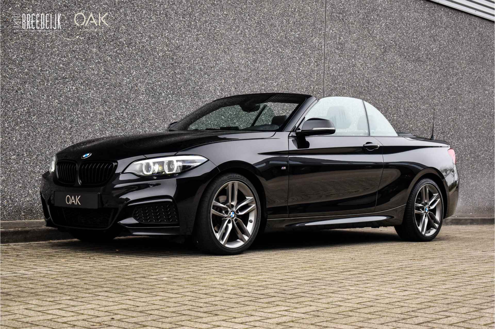 BMW 2 Serie Cabrio 218i Aut. | M-Sport | NaviProf | Leder | Xenon | 18"LM | NL Auto | Sapphire Zwart - 8/23