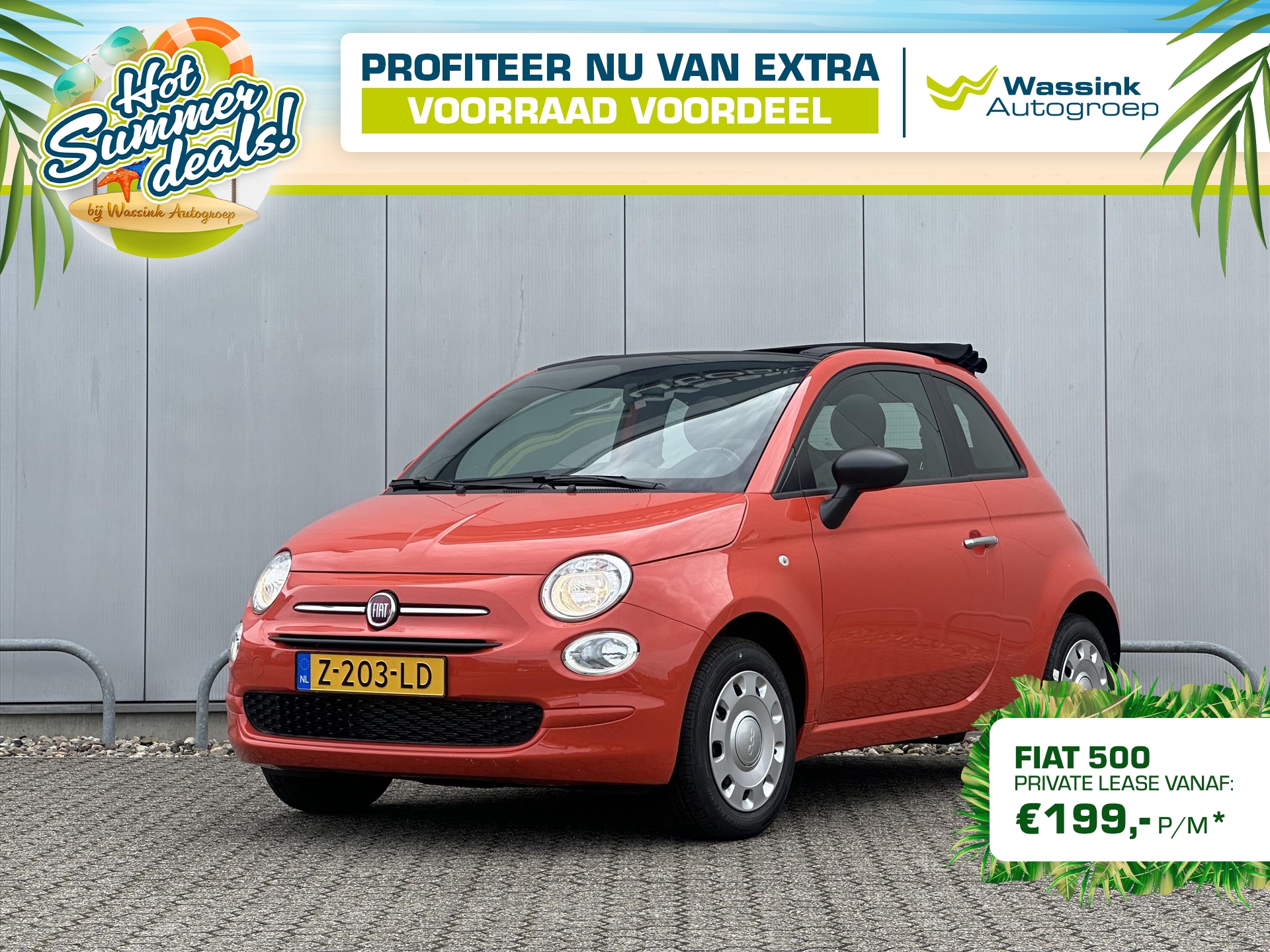 FIAT 500c 70pk Hybrid Urban | Airco | Bluetooth| Uit voorraad leverbaar!