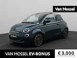 Fiat 500e La Prima 42 kWh | €26.900,- na aftrek subsidie | Leder | Schuifdak | Camera | Stuur Verwarming | Navi | Climate Control | Led |