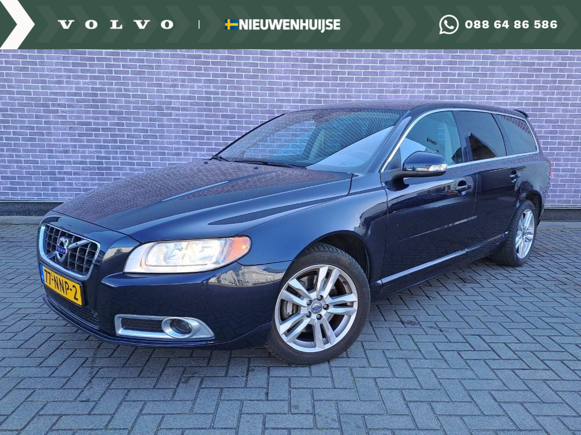 Volvo V70 2.0T Kinetic | Trekhaak afneembaar | Geïntegreerde kinderzitjes | Dakspoiler | 17" LM velgen | Park assist