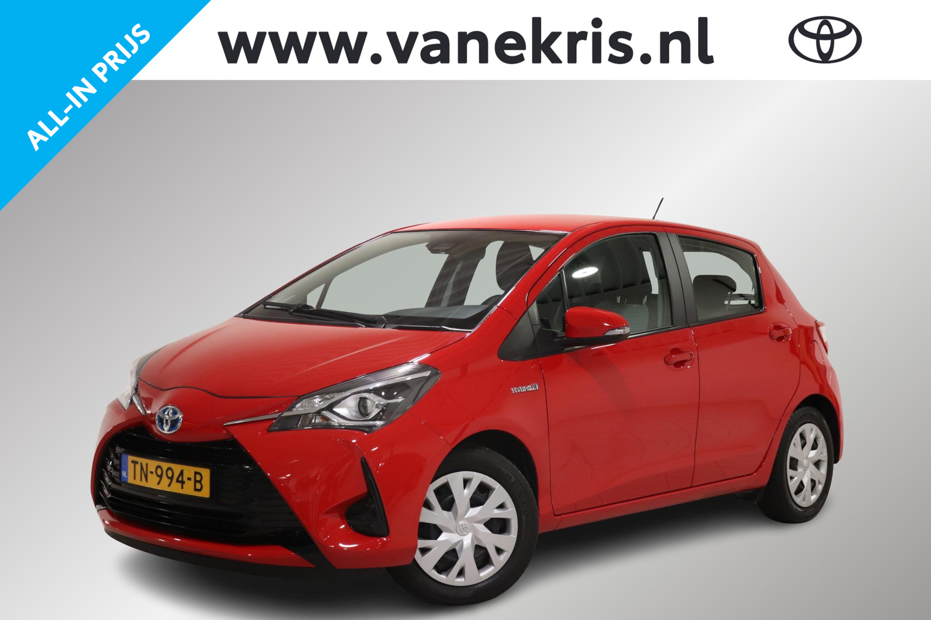 Toyota Yaris 1.5 Hybrid Active, 1e Eigenaar, Dealer onderhouden, Navi, Camera, Trekhaak, Cruisecontrol, Bluetooth!