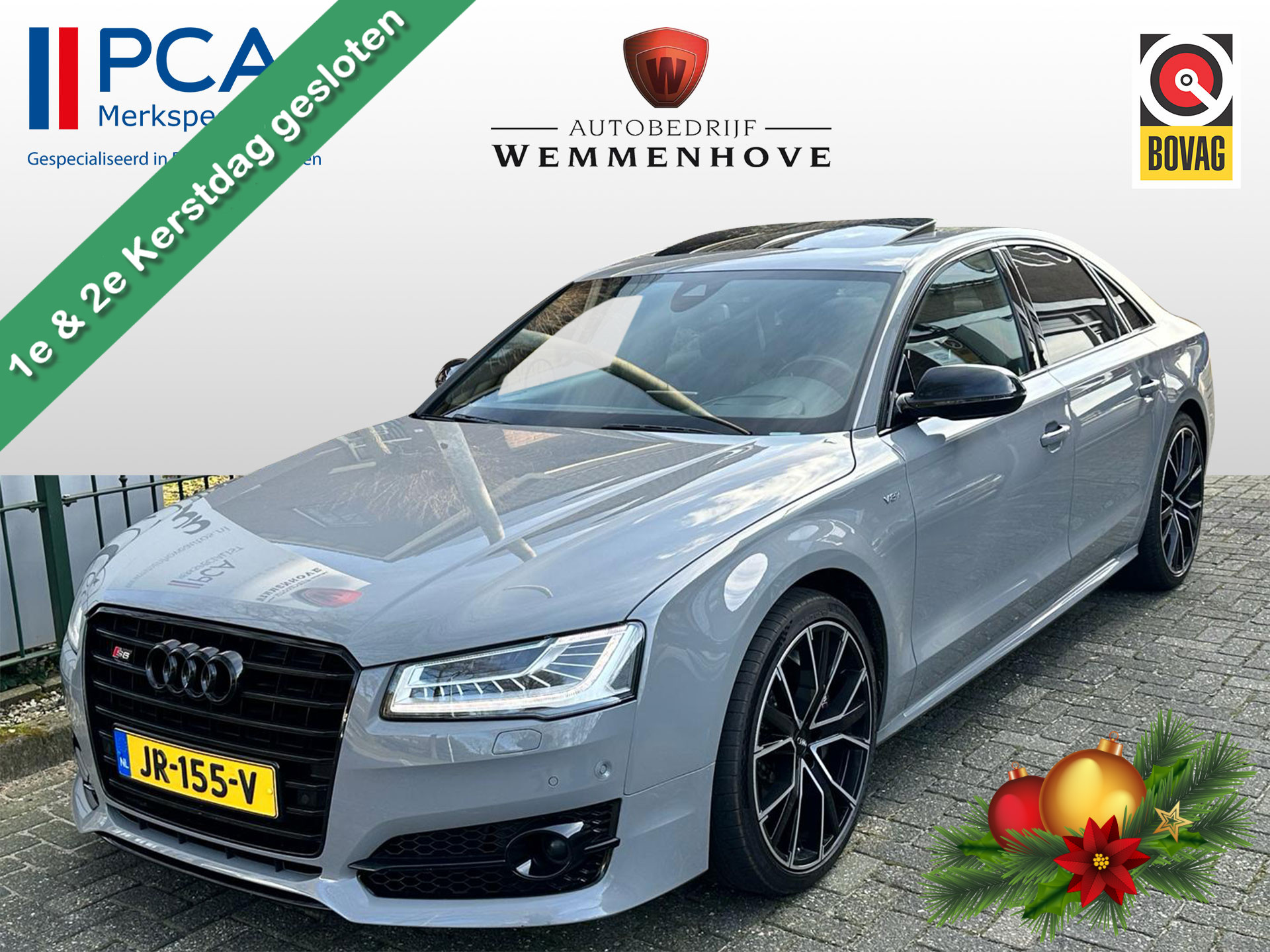 Audi A8 4.0 TFSI S8 quattro Audi Exclusive V8T 520PK/ Panodak/Carbon Remschijven S-Perfomance/Led/B&O/Leder/Virt. displ./