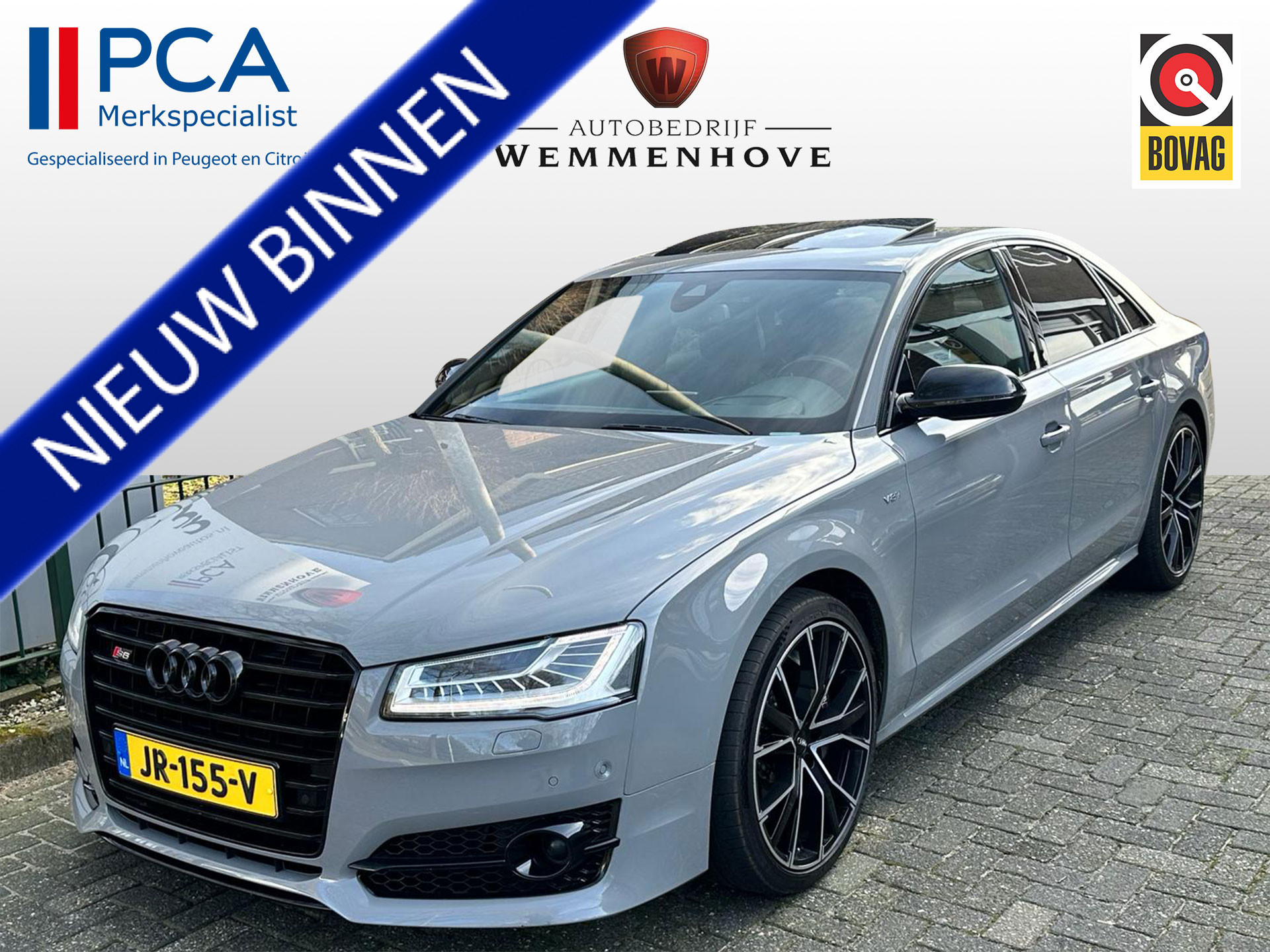 Audi S8 4.0 TFSI S8 quattro Audi Exclusive V8T 520PK/ Panodak/Carbon Remschijven S-Perfomance/Led/B&O/Leder/Virt. displ./