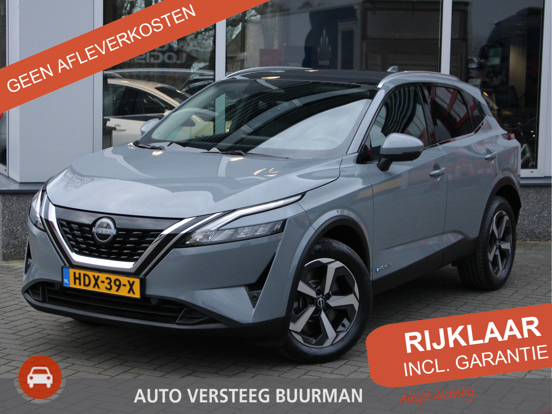 Nissan QASHQAI 1.5 e-Power 190PK N-Connecta Design Pack Automaat Panoramadak, Multimediasysteem, Parkeercamera 360, Cruise control, Climate control, Lane departure, Rijklaarprijs!