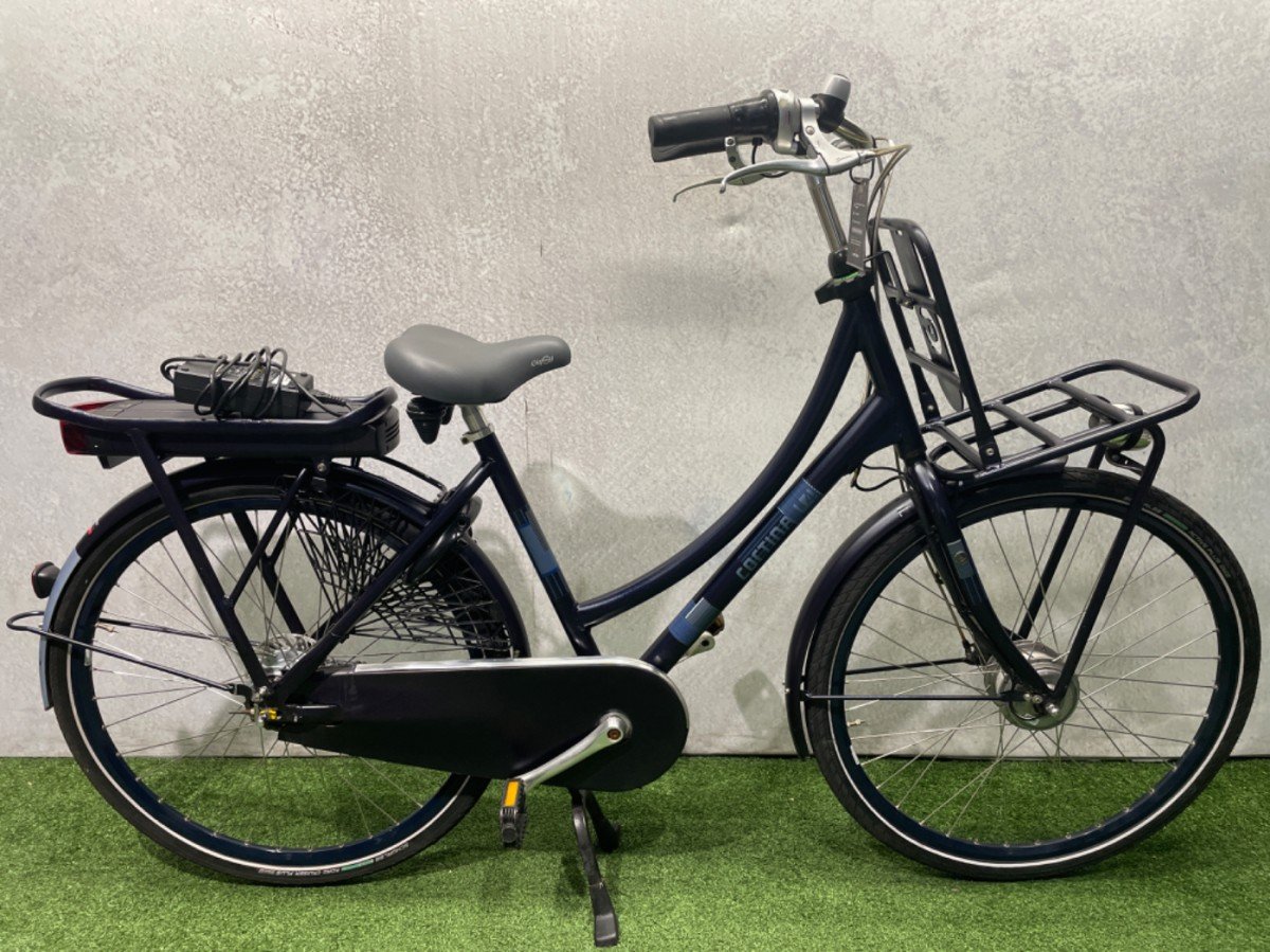 Cortina E-U4 Transport | Nieuwe 500Wh. accu Dames Atlantic Blue Matte 50cm 2020