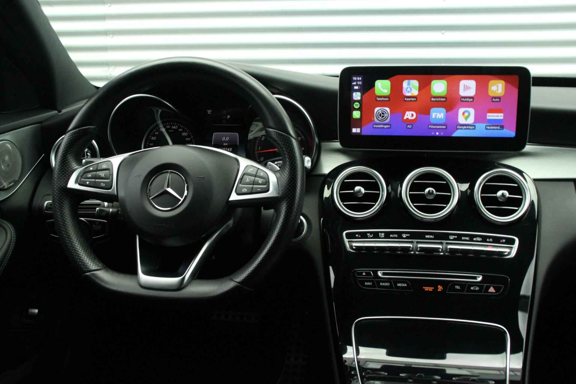 Mercedes C-klasse 180 AMG  Automaat |CARPLAY, CRUISE, LEDER + VERWARMD, SFEERVERLICHTING, NIGHT-PAKKET, PDC| - 7/24