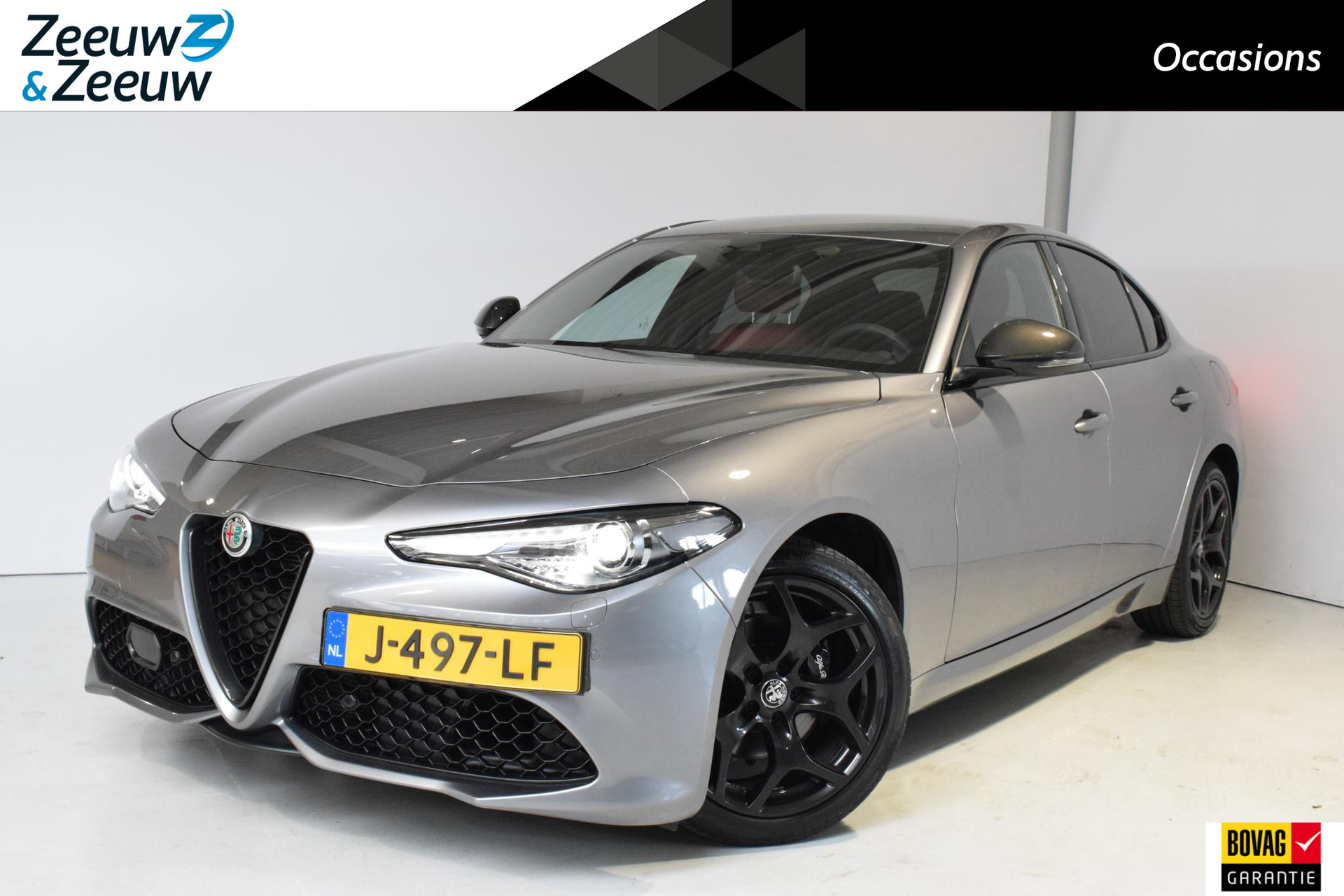 Alfa Romeo Giulia 2.0T Super Dealer onderhouden | Navigatie | Prachtige kleuren combi | Leder interieur met memoryseat | Adaptive cruise | Dodehoek detectie  |