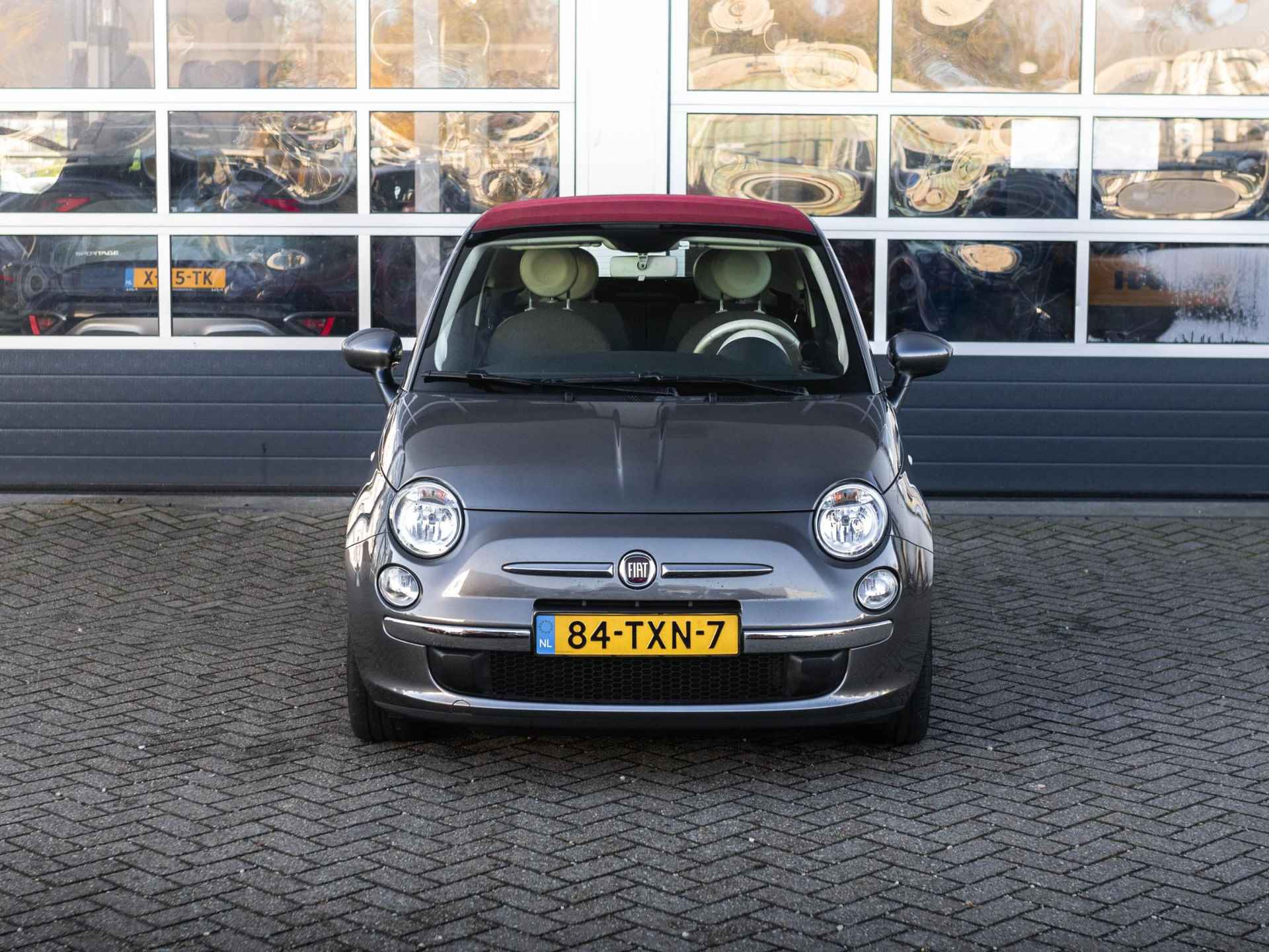 Fiat 500 C 1.2 Lounge | Airco | PDC | Ambiance Ivoor | Kap Rood - 2/28