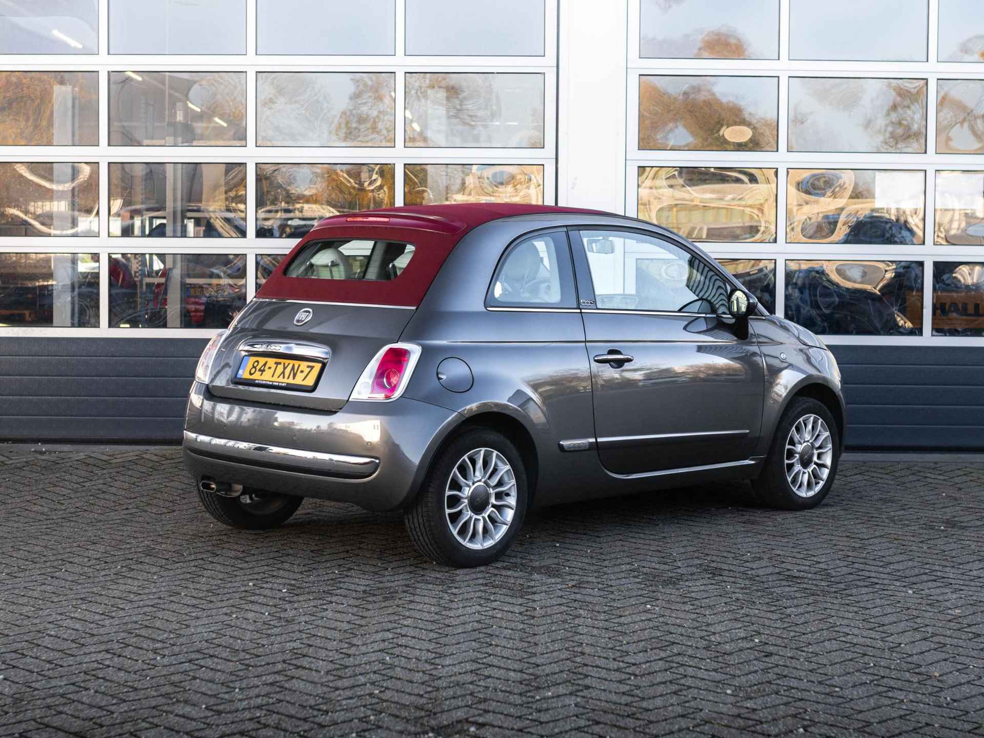 Fiat 500 C 1.2 Lounge | Airco | PDC | Ambiance Ivoor | Kap Rood - 5/28