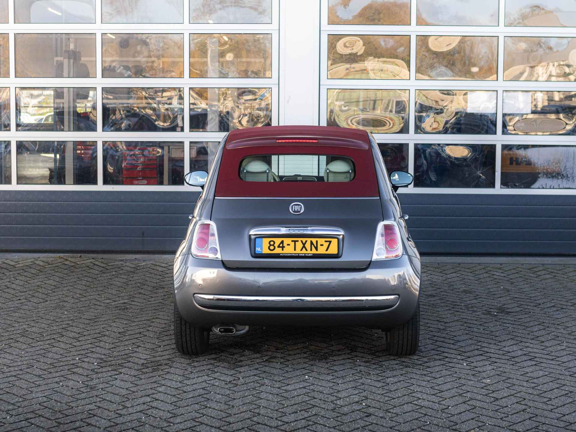 Fiat 500 C 1.2 Lounge | Airco | PDC | Ambiance Ivoor | Kap Rood - 6/28