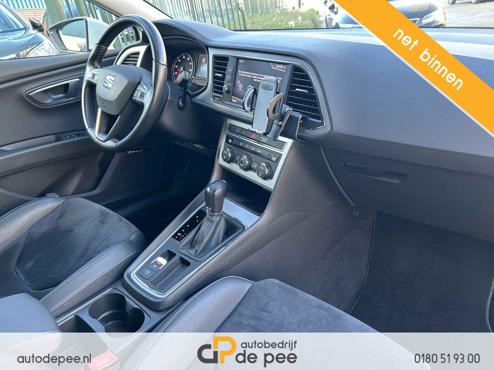 SEAT León ST 1.4 EcoTSI Style Business Intense GARANTIE/DSG-AUTOMAAT/CARPLAY/CLIMA/CRUISE/NAVI/PDC VOOR+ACHTER rijklaarprijs! - 8/18