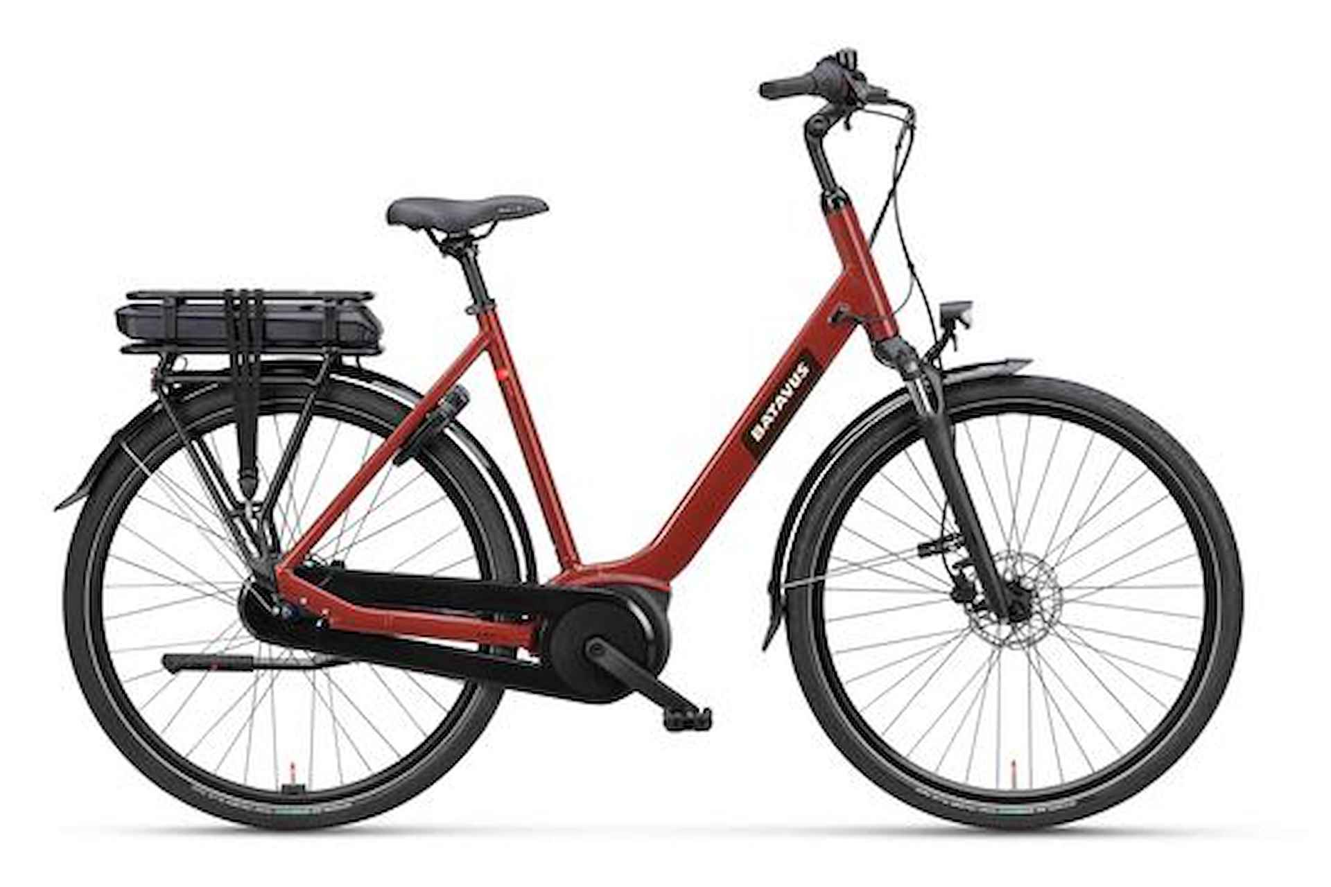 BATAVUS Altura E-Go Plus N7 Lageinstap Rood Bruin Glans 56cm 2024 - 1/2