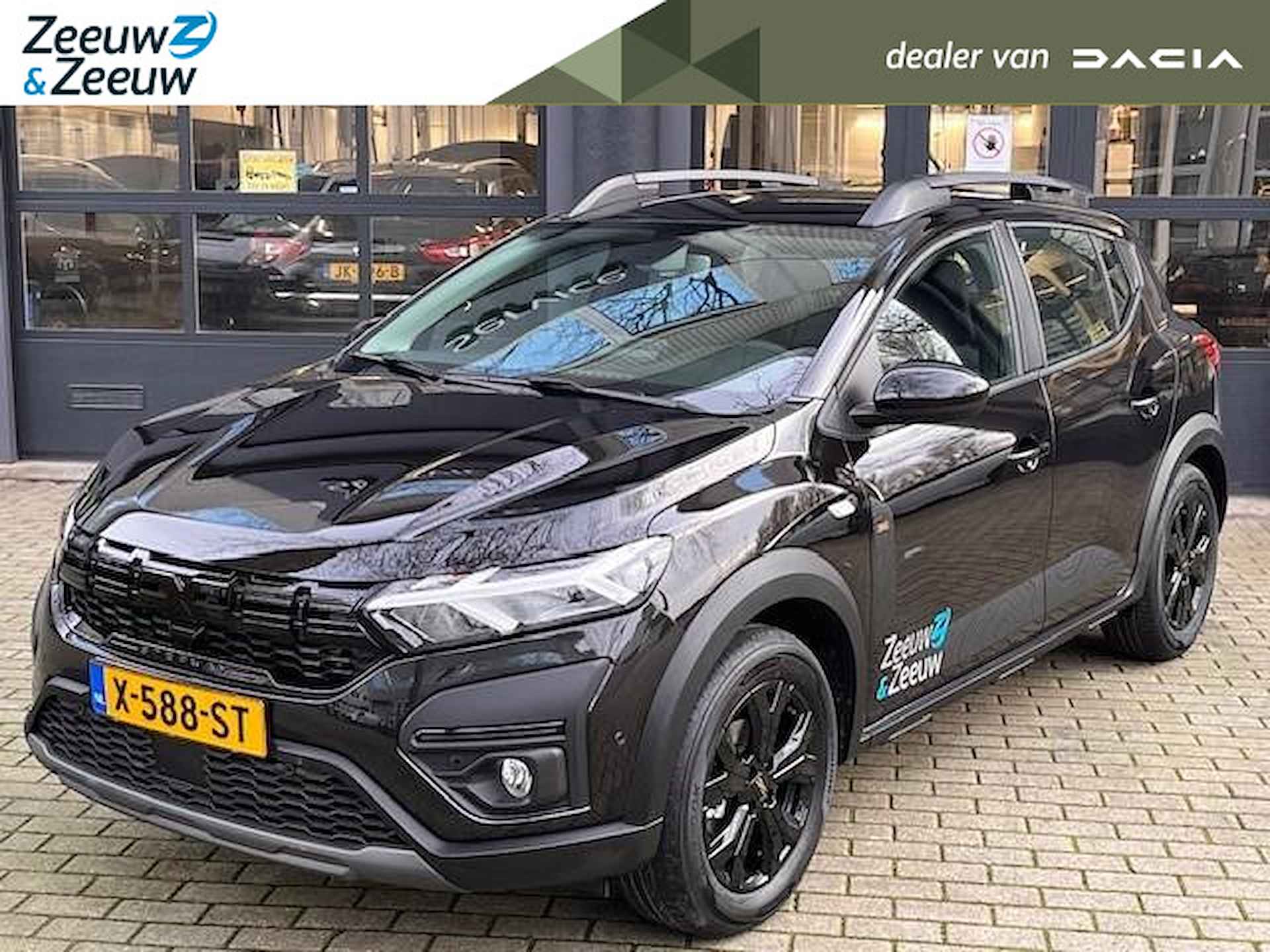 Dacia Sandero Stepway 1.0 TCe 90 Extreme AUTOMAAT ''BLACK EDITION'' LET OP HET BETREFT HIER EEN DEMO VOERTUIG, INFORMEER NAAR DE ACTUELE KILOMETERSTAND - 1/24