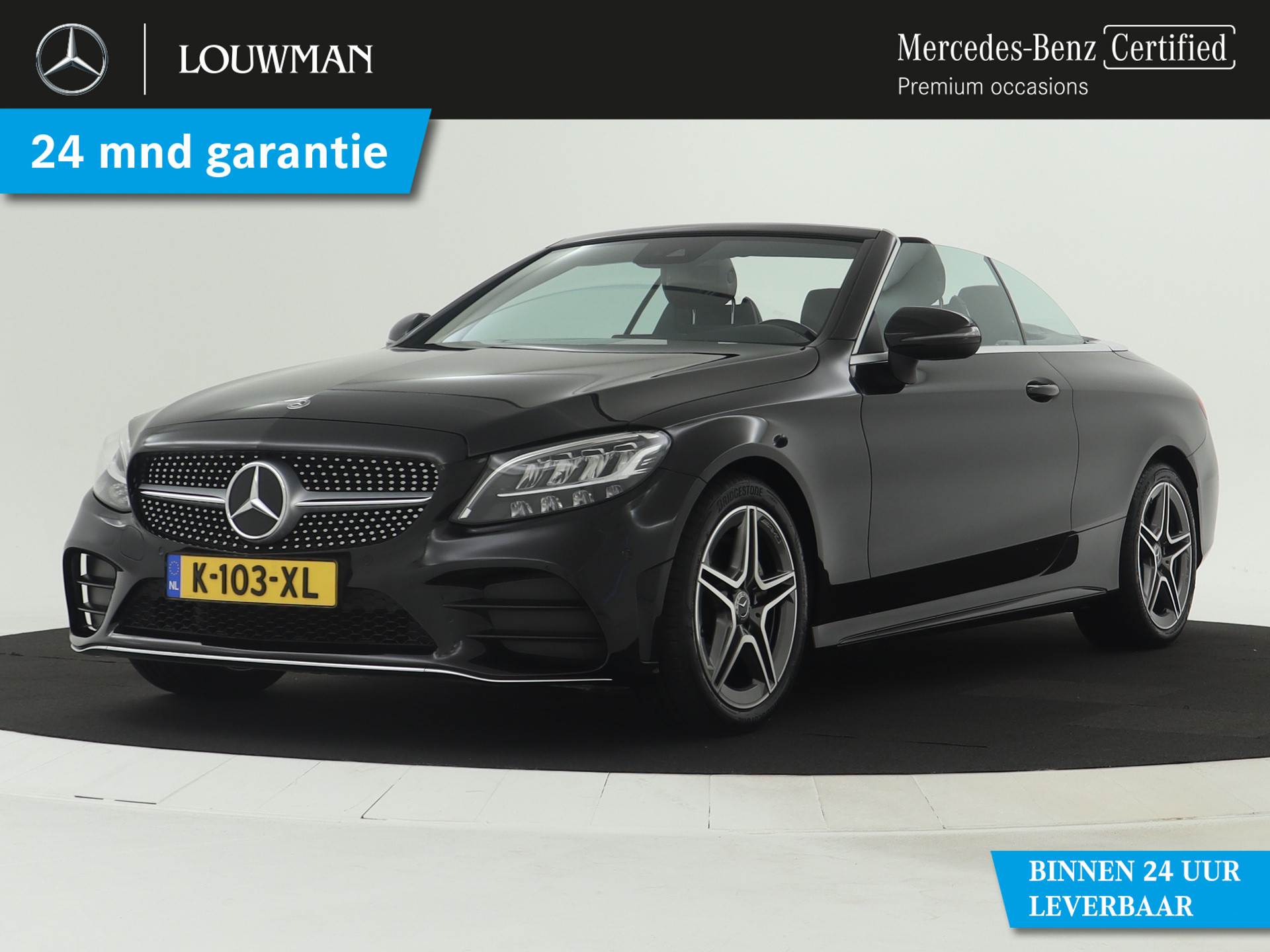 Mercedes-Benz C-Klasse Cabrio 180 AMG | Achteruitrijcamera | Sfeerverlichting | Stoel- + nekverwarming | Apple Carplay | Inclusief 24 maanden MB Certified garantie voor Europa.