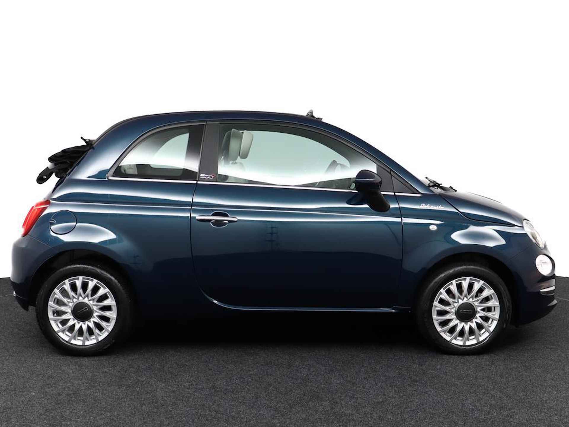 Fiat 500 C 1.0 Hybrid CABRIO Dolcevita | Elektrisch dak | Lederen bekleding | U-Connect Apple Carplay / Android auto NAVI | Climate Control | Cruise Control - 4/58