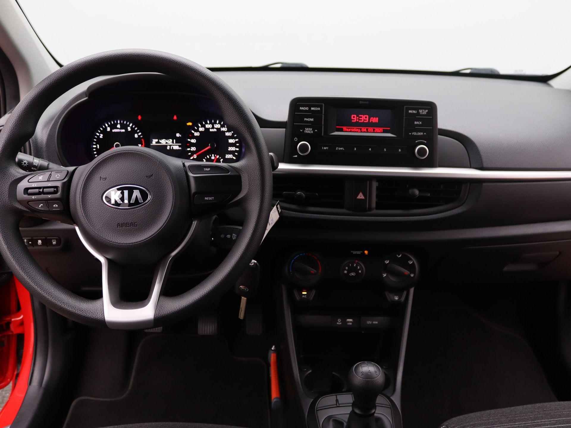 Kia Picanto 1.0 MPi ComfortPlusLine | Airco | Apple Carplay/ Android Auto | Bluetooth | Elek. Ramen | uitlaatsierstuk | Achterklep lijst | - 9/44