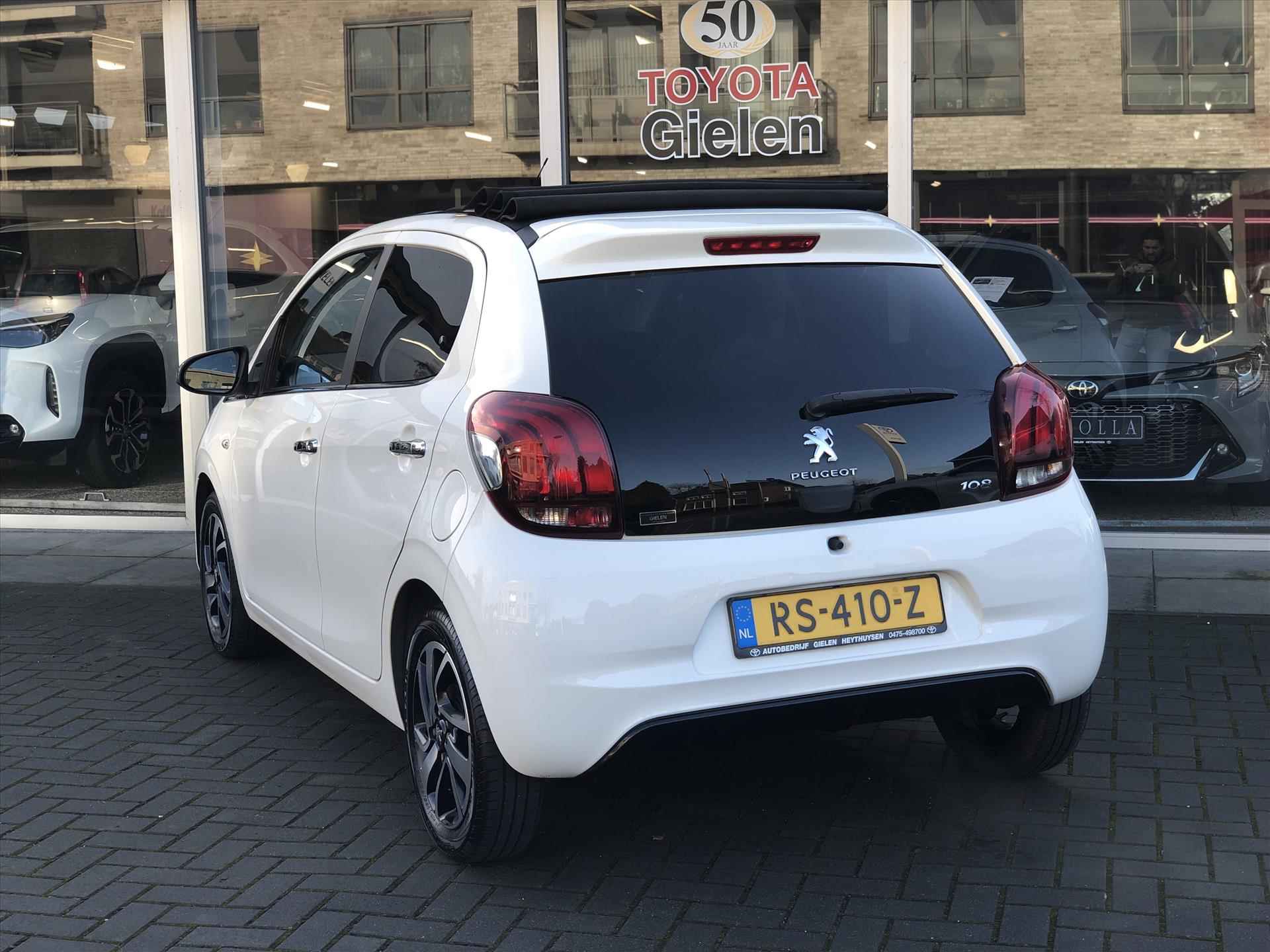 Peugeot 108 1.0 e-VTi  Allure TOP! Cabrio | Open dak, Lichtmetalen velgen, Privacy Glass, Airco, Stuurbediening, In hoogte verstelbare stoel - 12/31